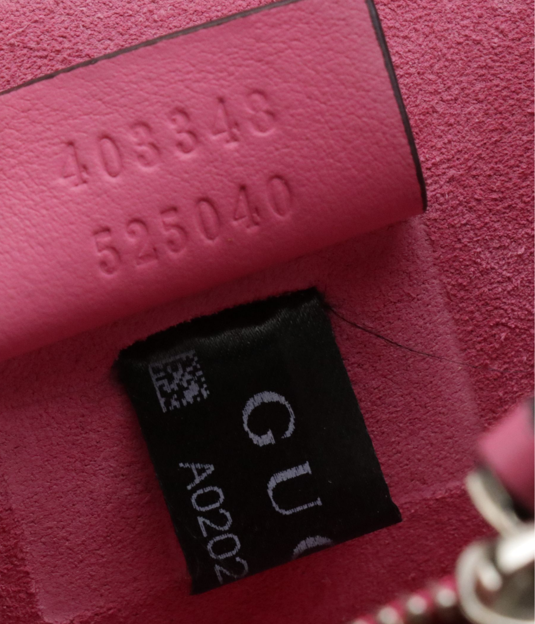 Gucci Rhinestone Embellished Dionysus Bag in GG Supreme Canvas and Pink Suede