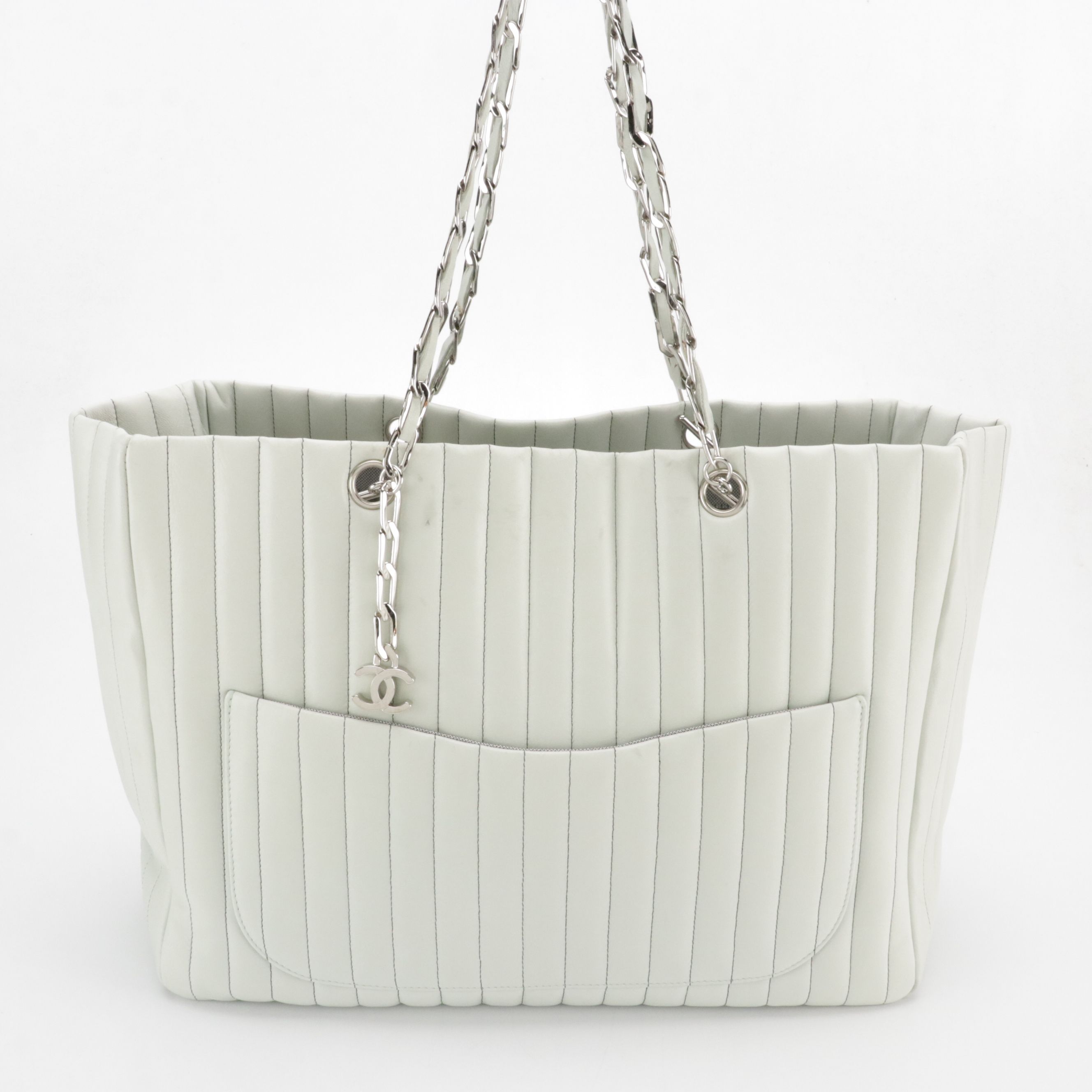 Chanel Mademoiselle Ligne Lambskin Leather Tote Bag