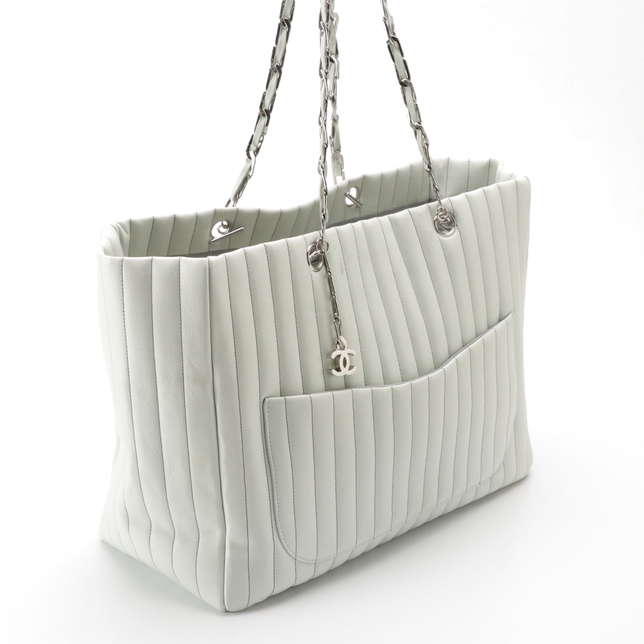 Chanel Mademoiselle Ligne Lambskin Leather Tote Bag