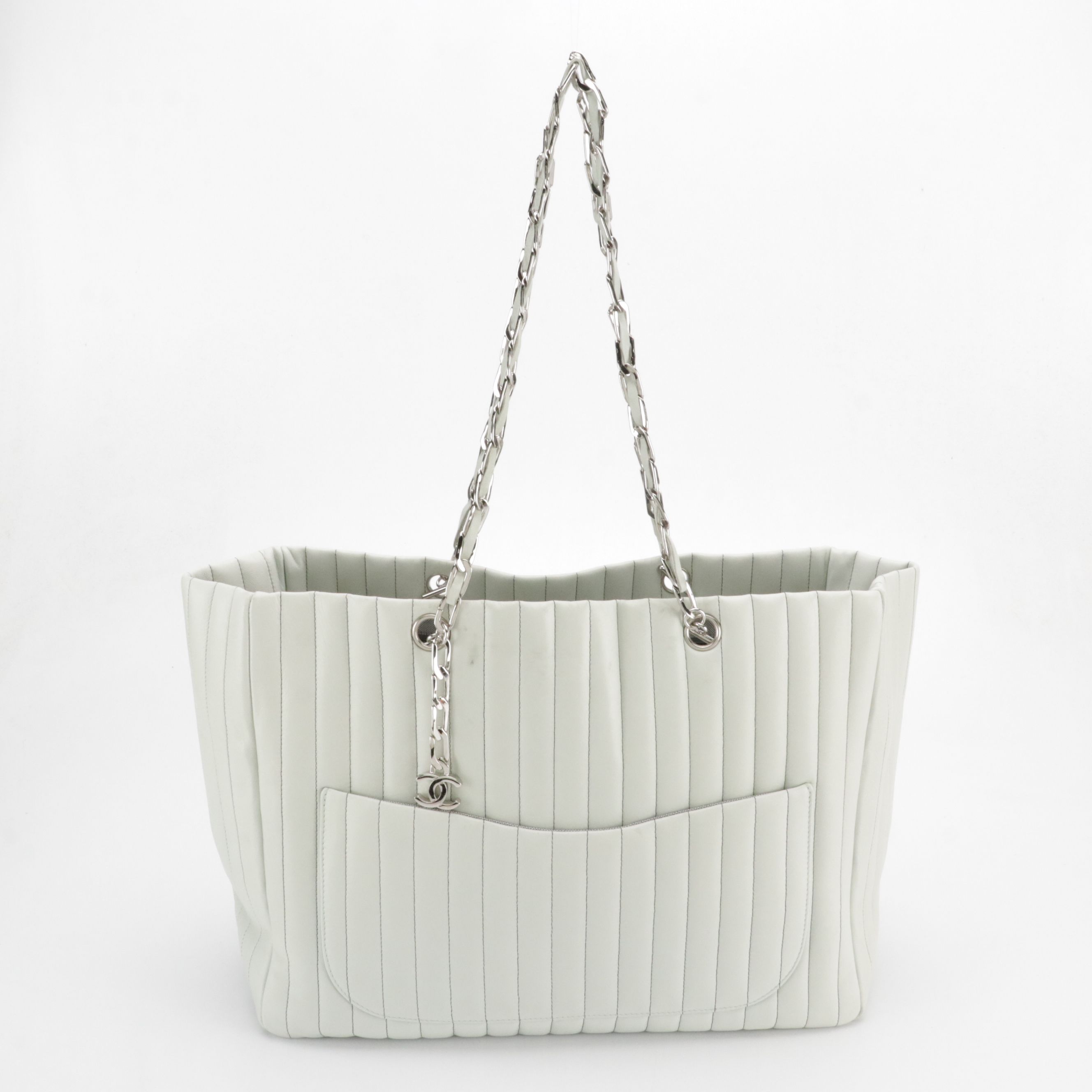 Chanel Mademoiselle Ligne Lambskin Leather Tote Bag