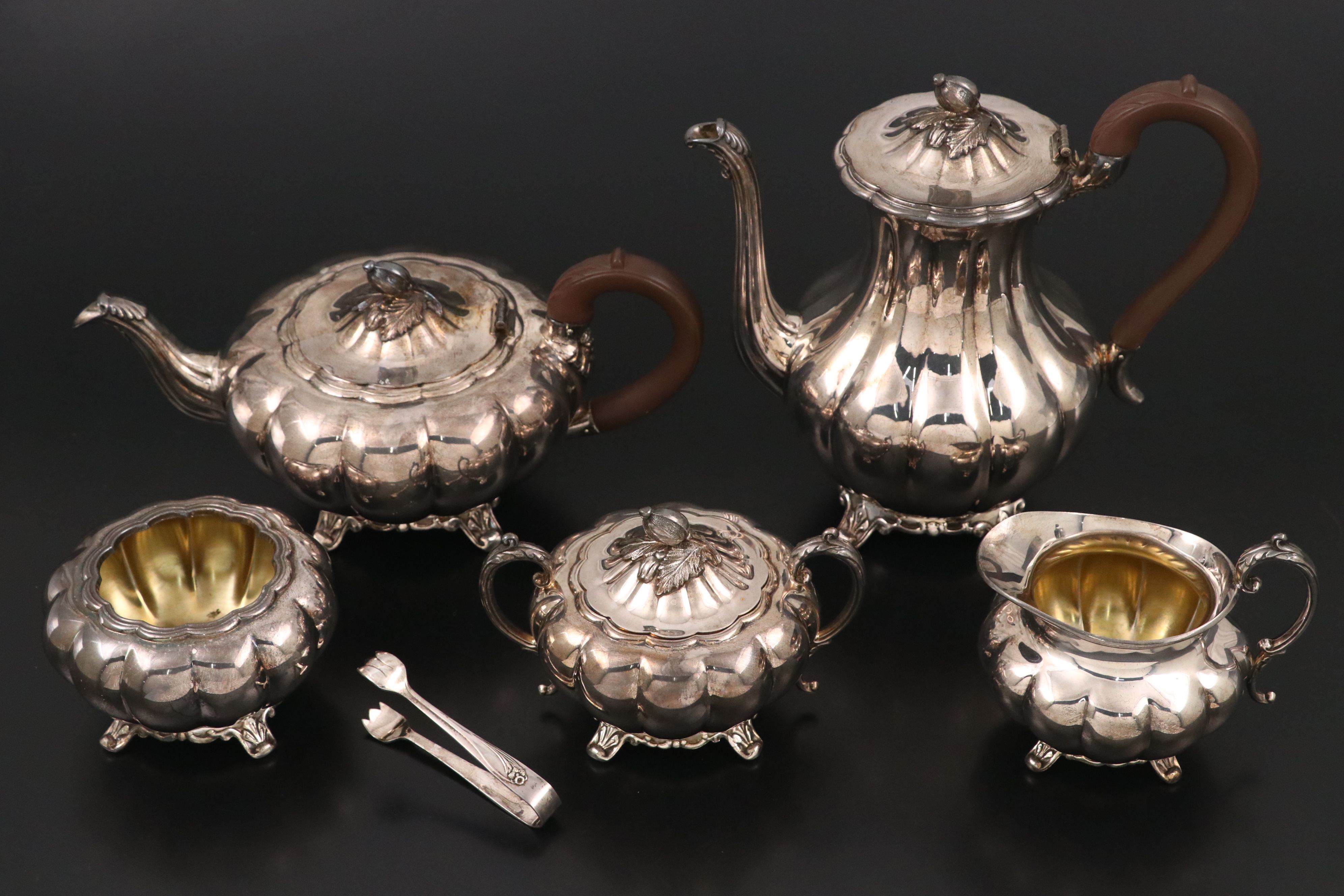 Community "Melon" Silver Plate Tea Service