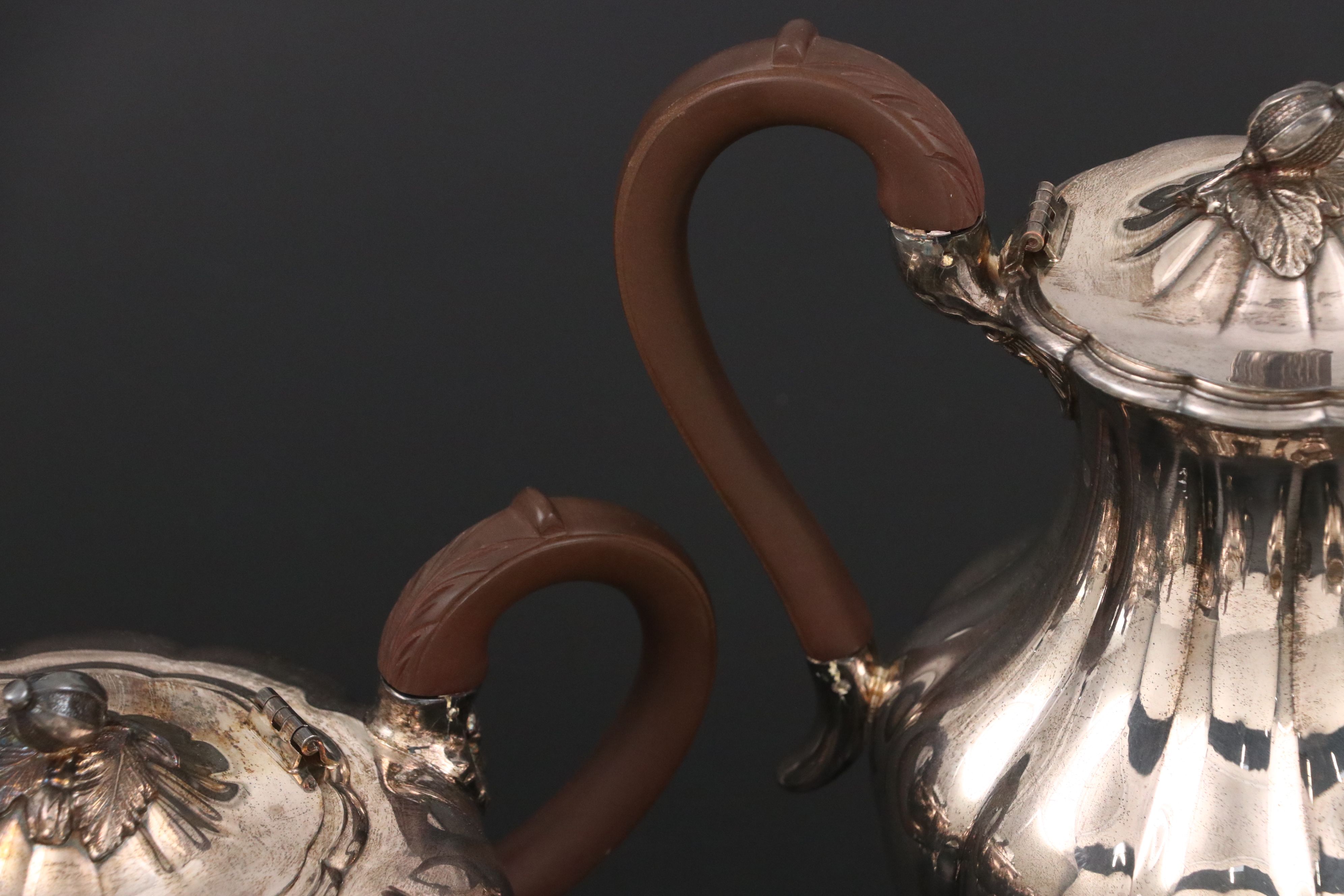 Community "Melon" Silver Plate Tea Service