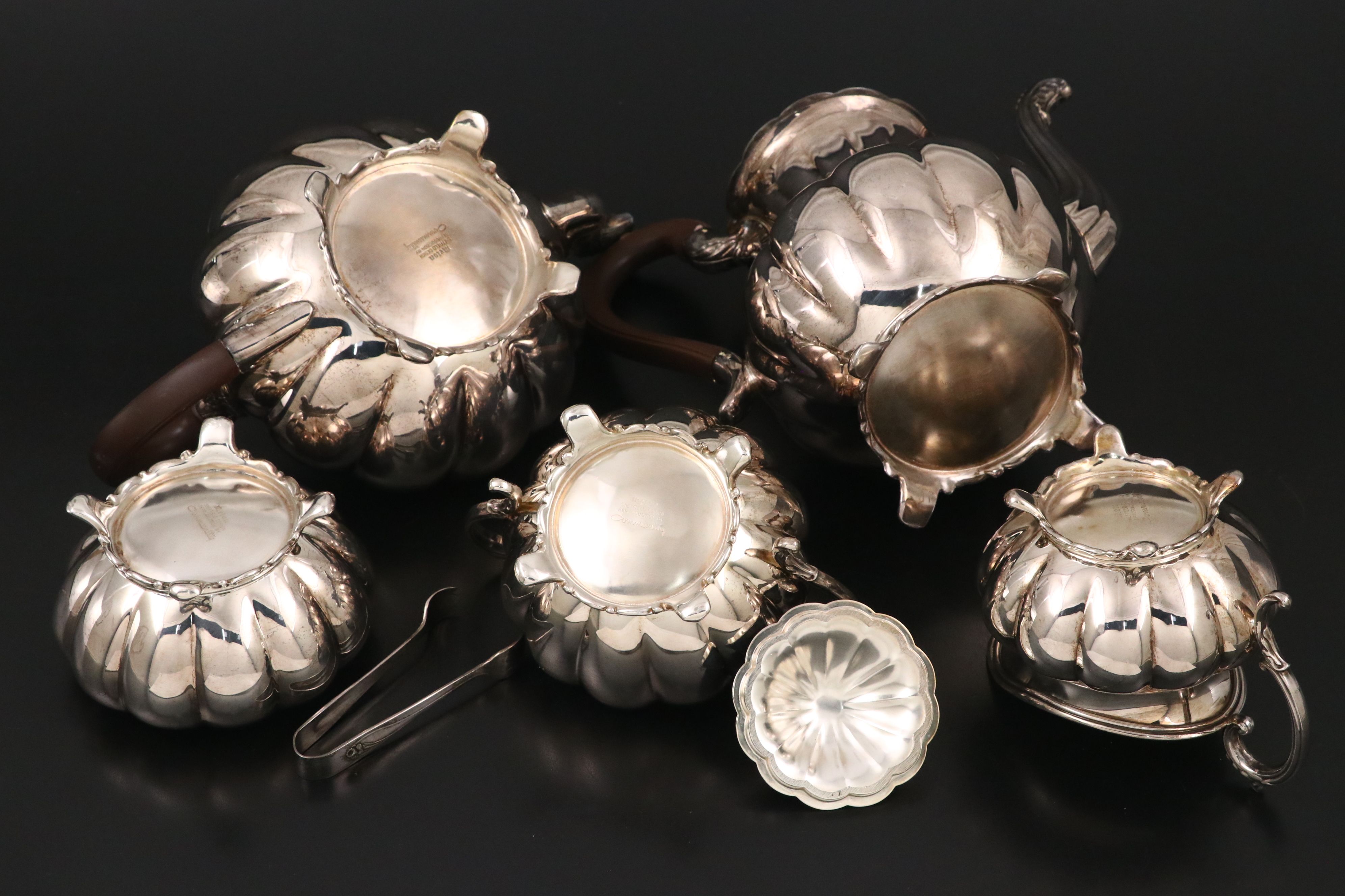 Community "Melon" Silver Plate Tea Service