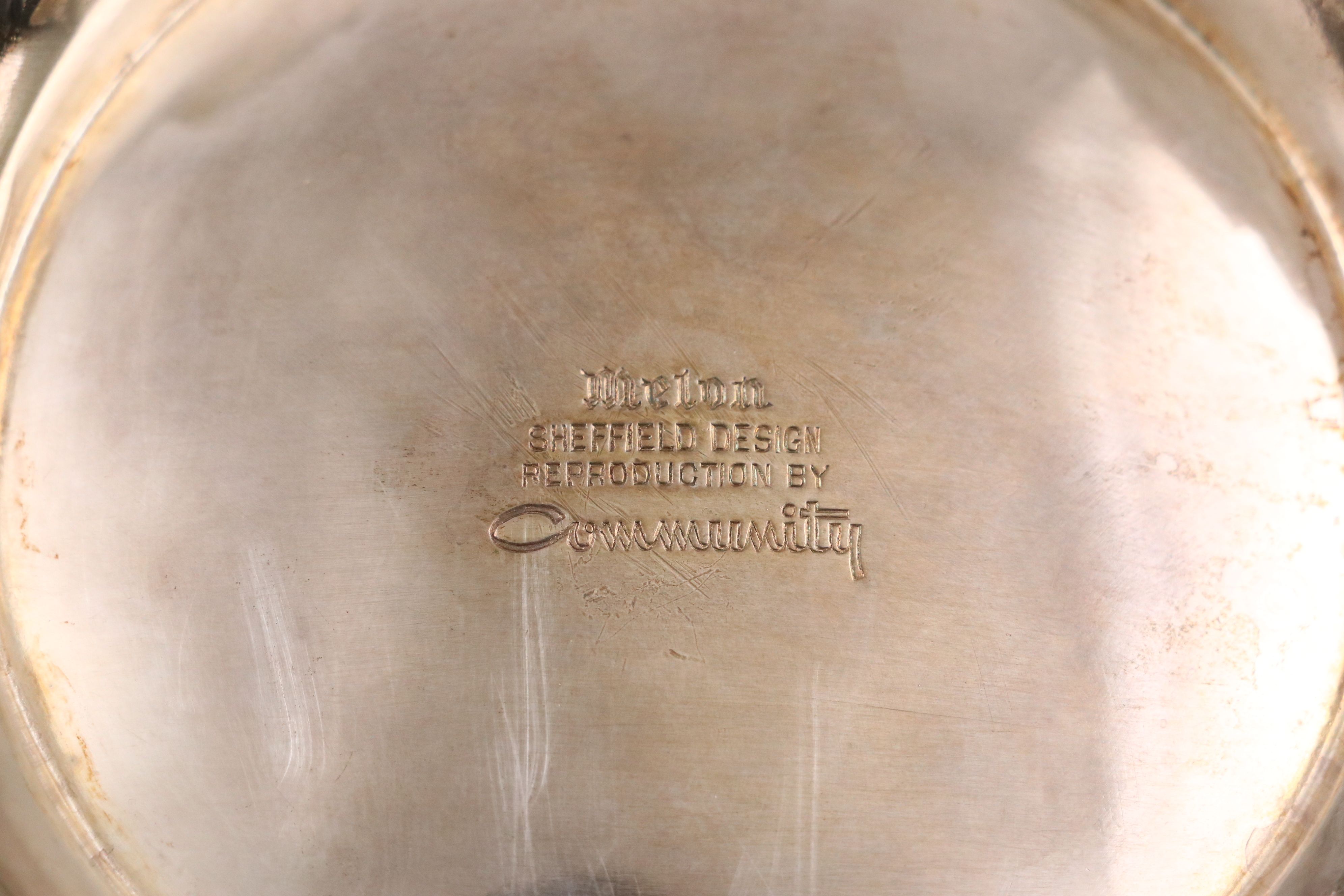 Community "Melon" Silver Plate Tea Service