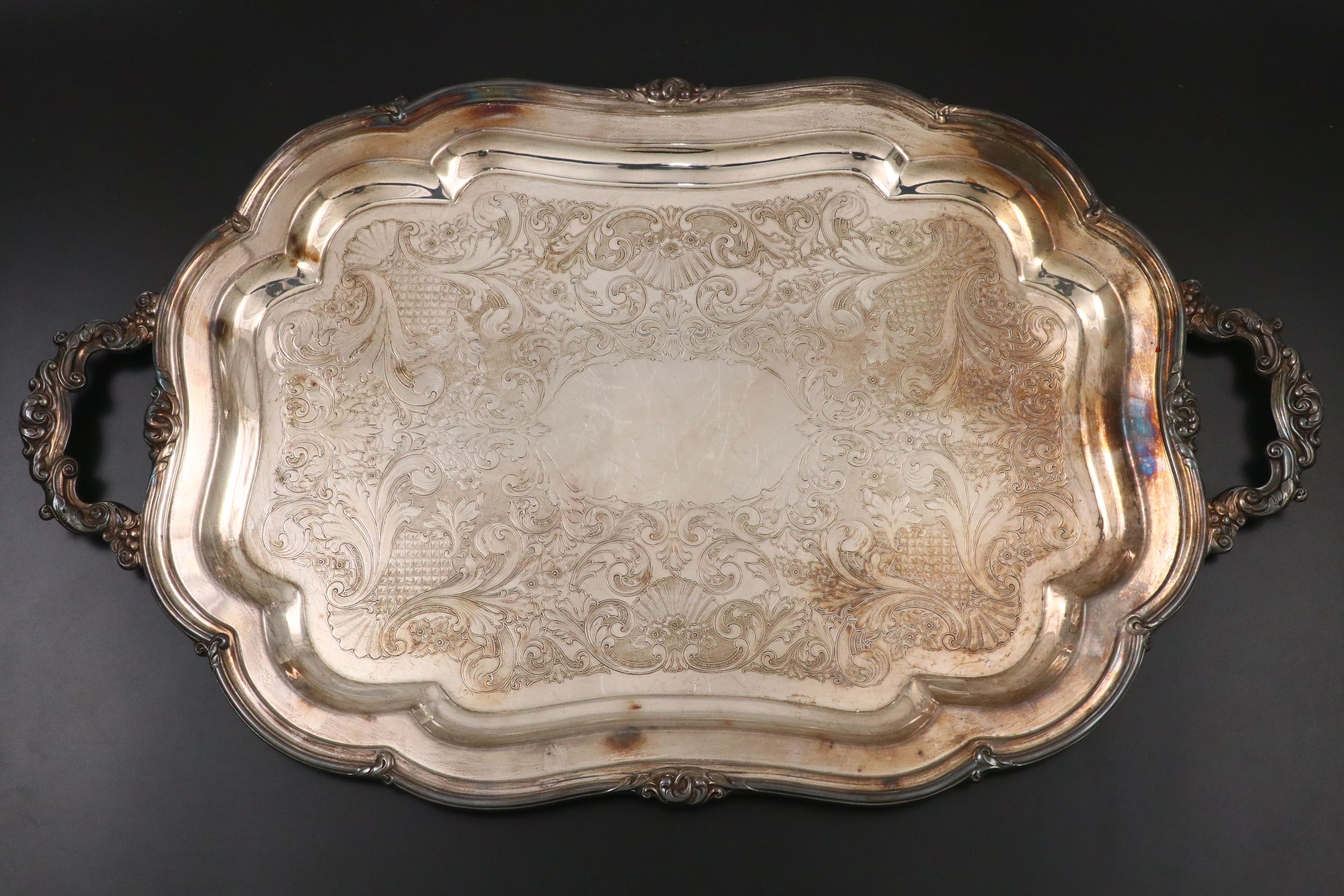 Community "Melon" Silver Plate Tea Service