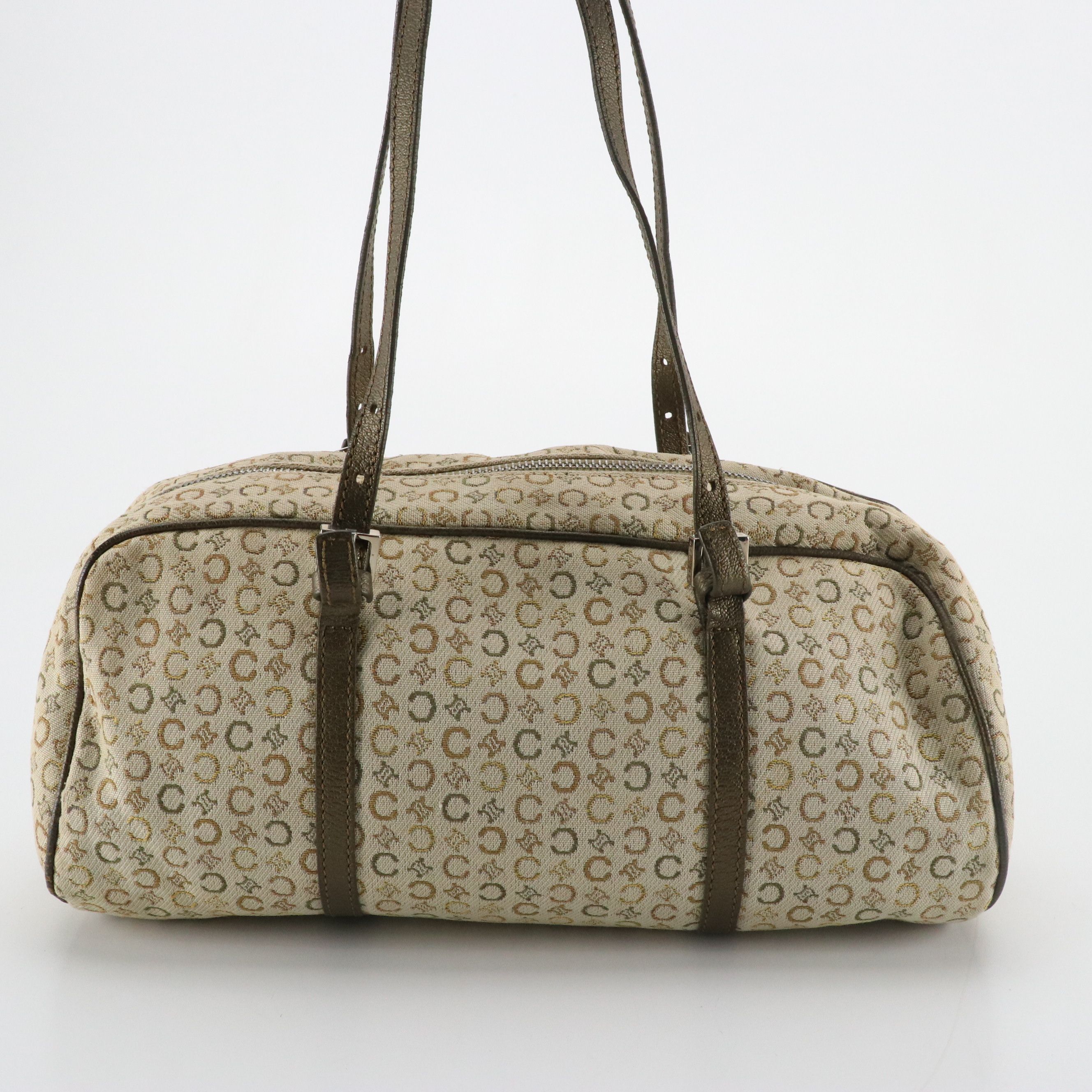 Celine Mini Boston Bag in Monogram Canvas and Leather