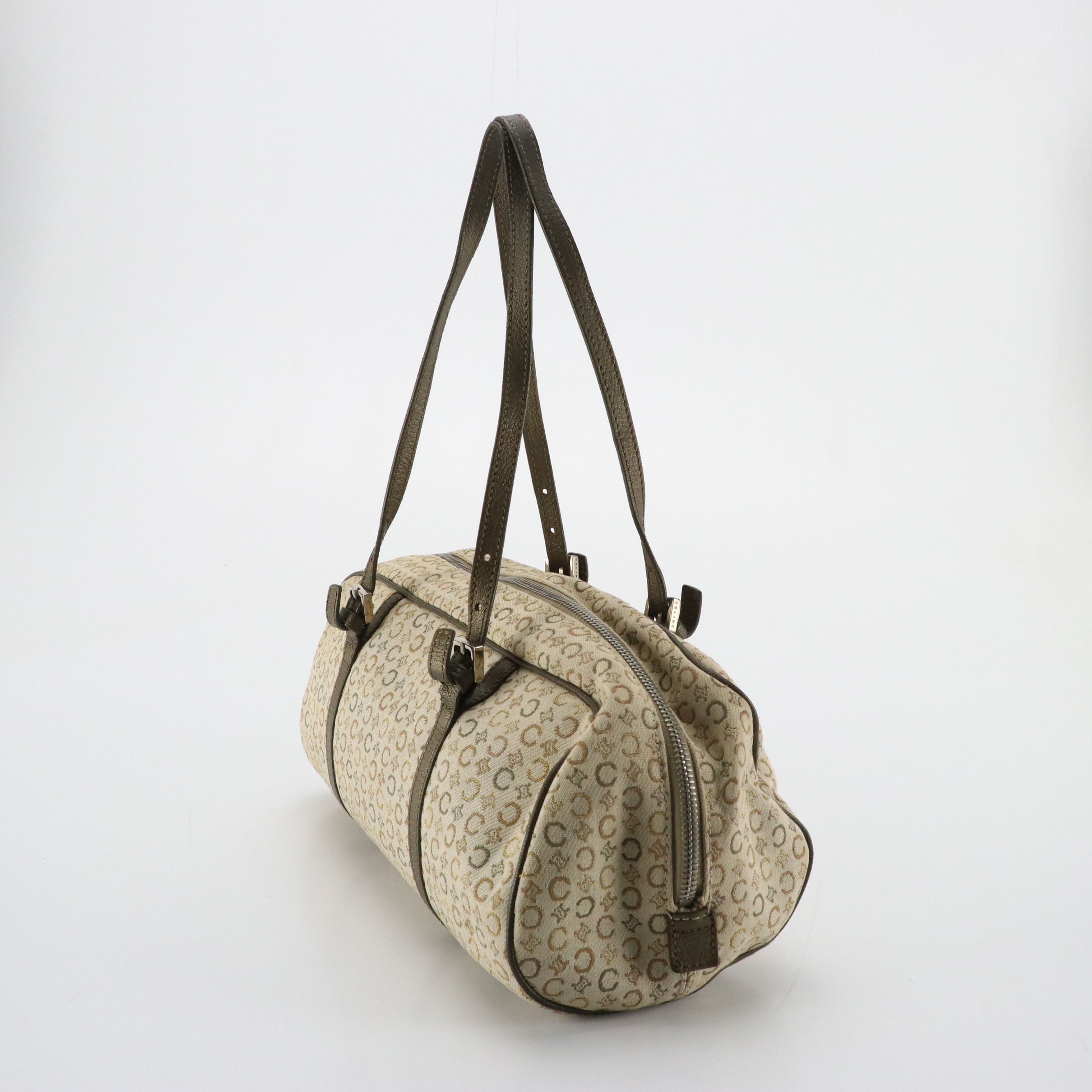 Celine Mini Boston Bag in Monogram Canvas and Leather