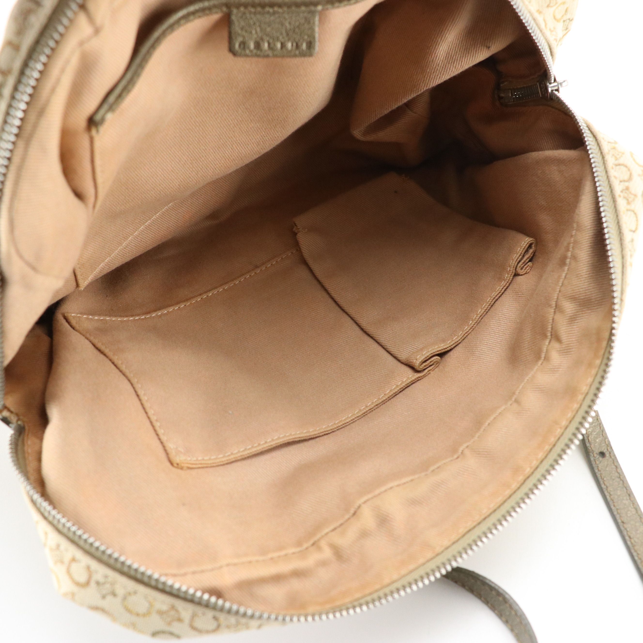 Celine Mini Boston Bag in Monogram Canvas and Leather