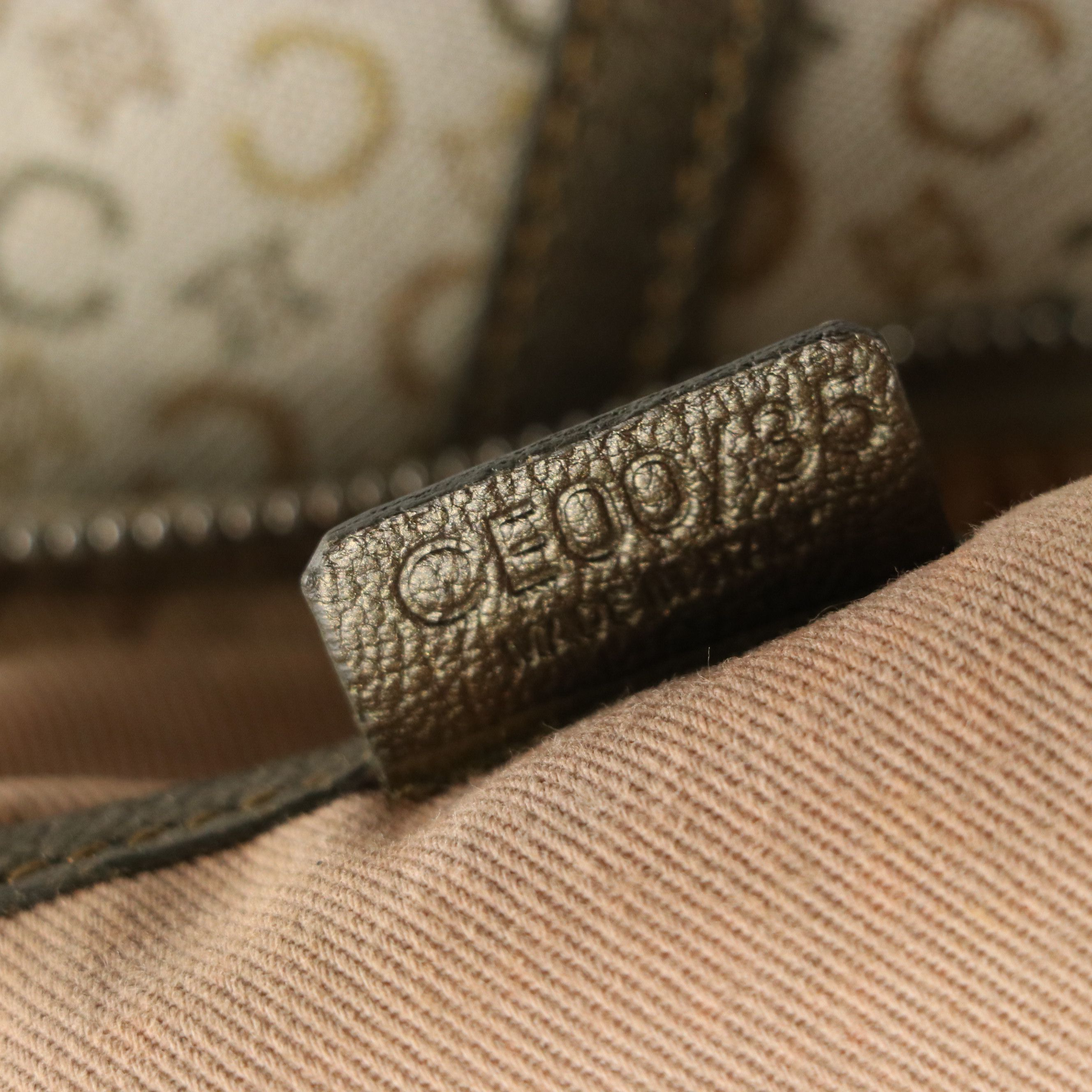 Celine Mini Boston Bag in Monogram Canvas and Leather