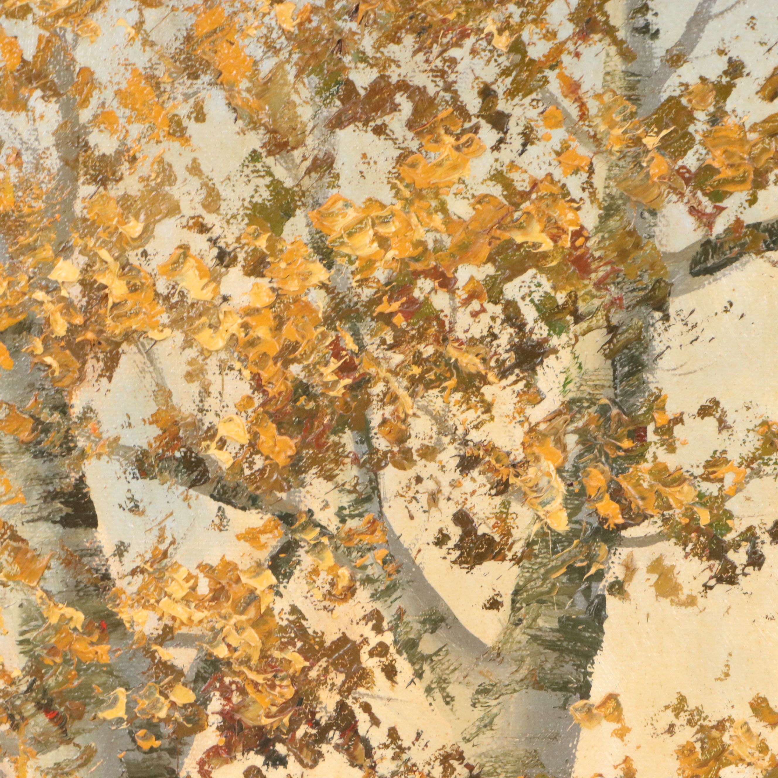 Dwight Steininger Oil Painting "Symphony of Autumn Waters," 20th Century