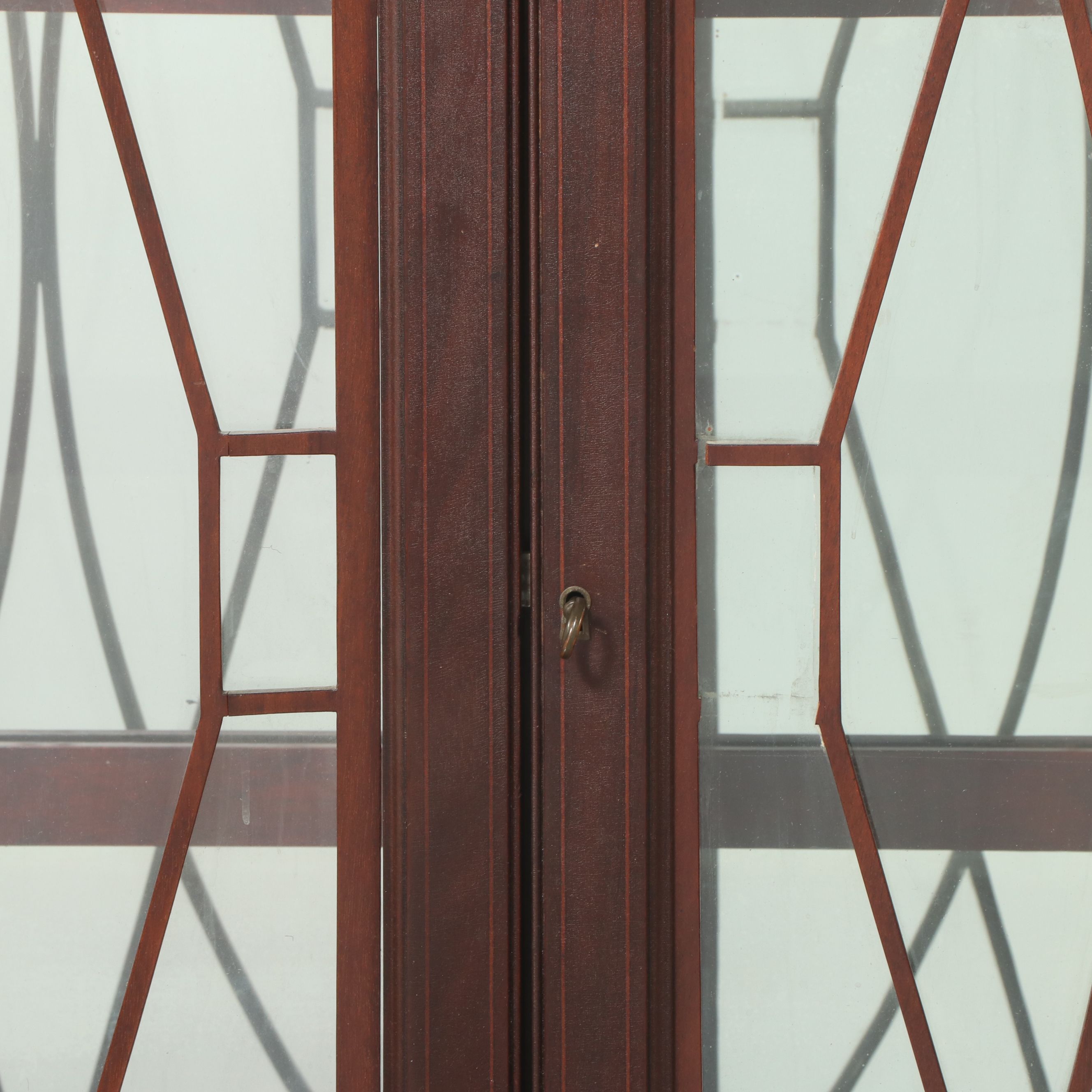 Hepplewhite Style Mahogany China Cabinet