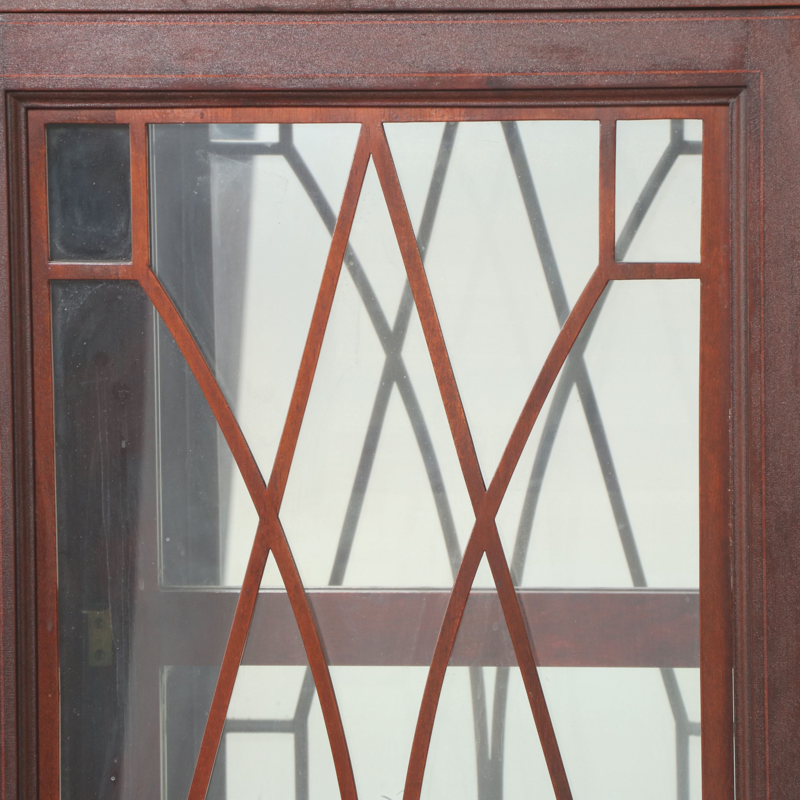 Hepplewhite Style Mahogany China Cabinet