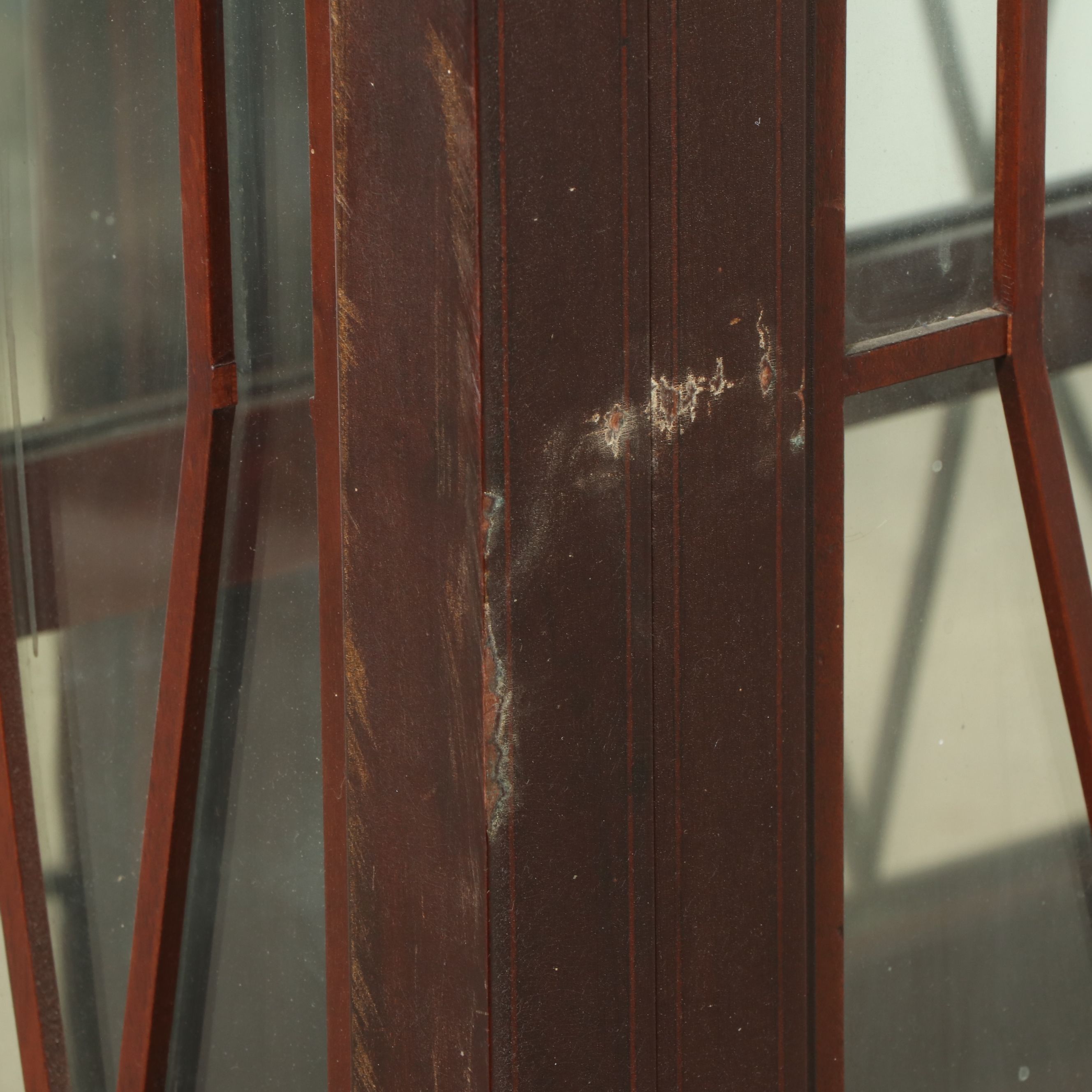 Hepplewhite Style Mahogany China Cabinet