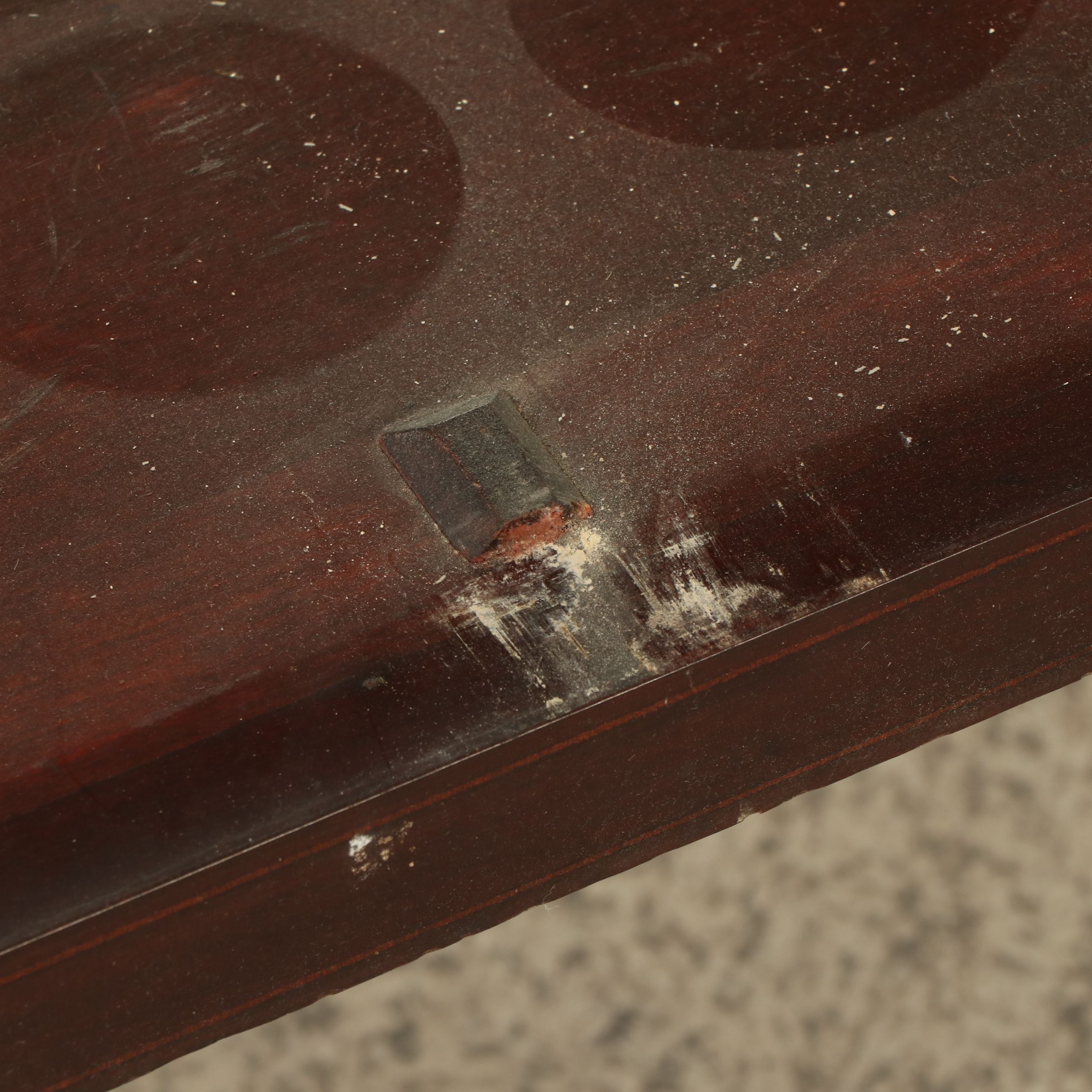 Hepplewhite Style Mahogany China Cabinet