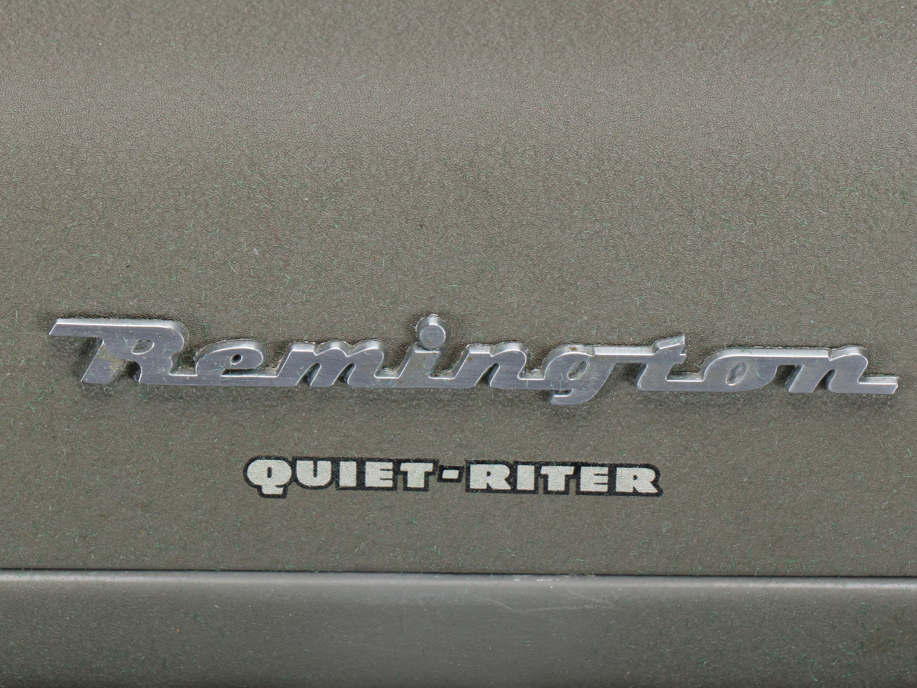 Remington Quiet-Riter Portable Typewriter, Mid-20th Century