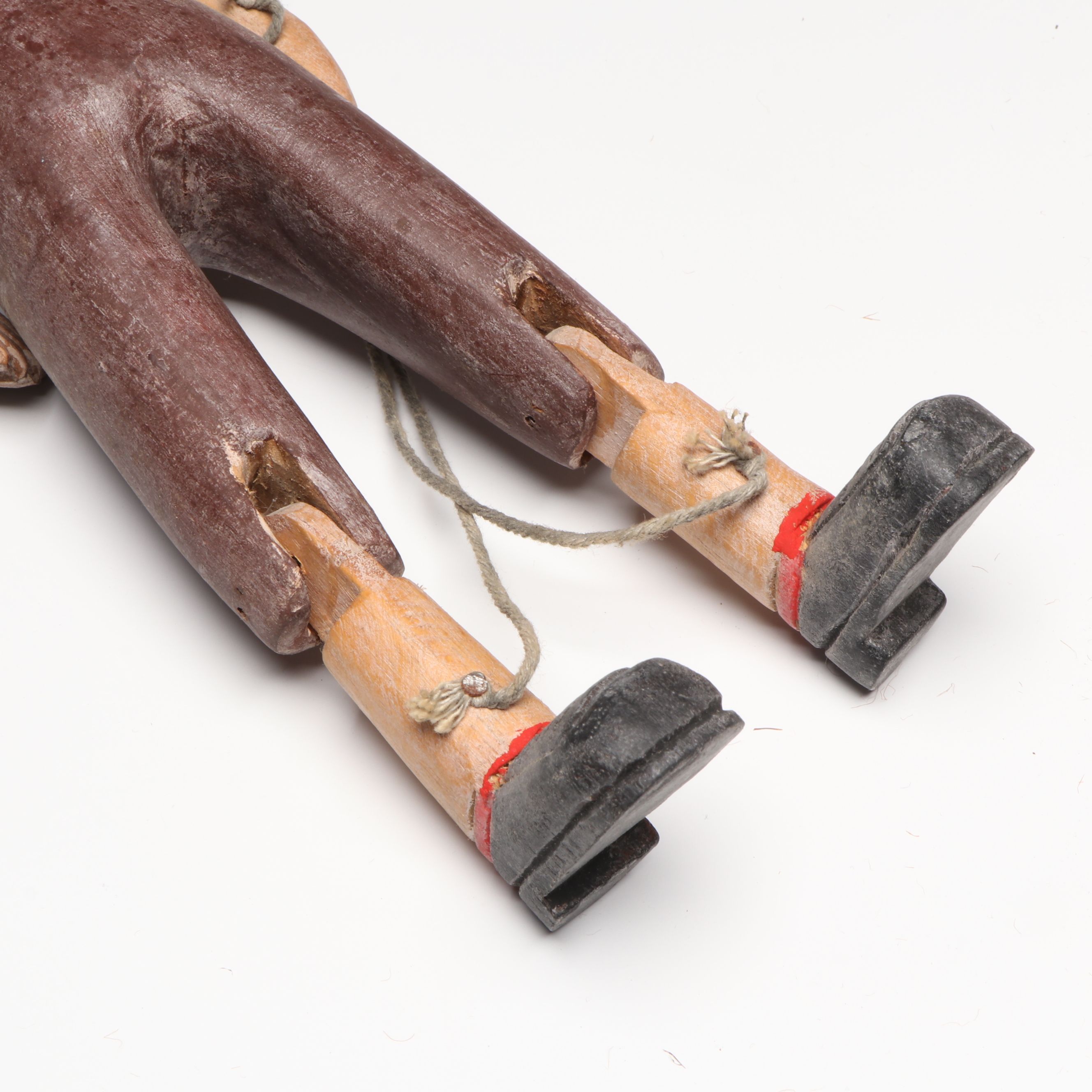 Handcrafted Folk Art Style Wooden Horse, Kangaroo and Other Marionettes