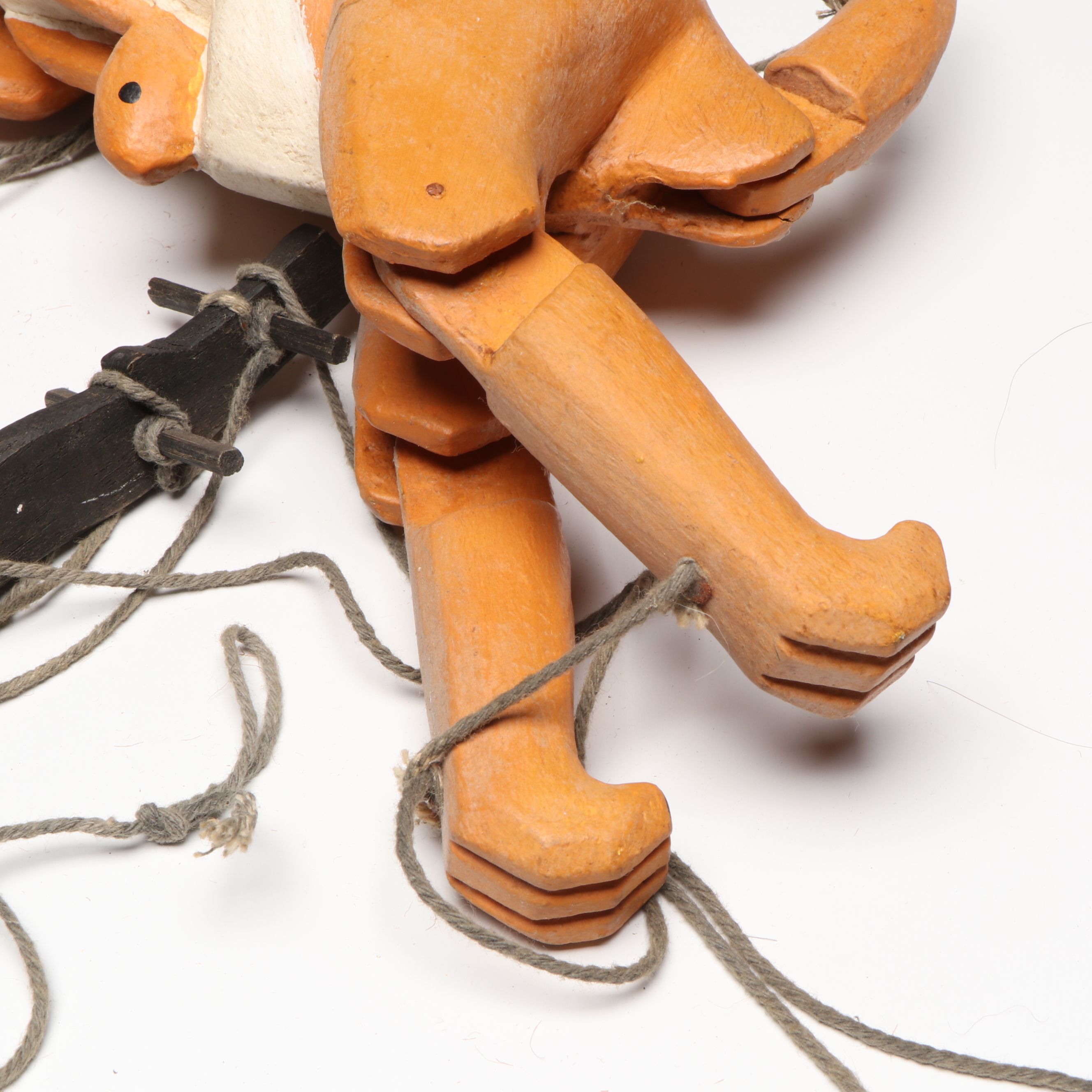 Handcrafted Folk Art Style Wooden Horse, Kangaroo and Other Marionettes