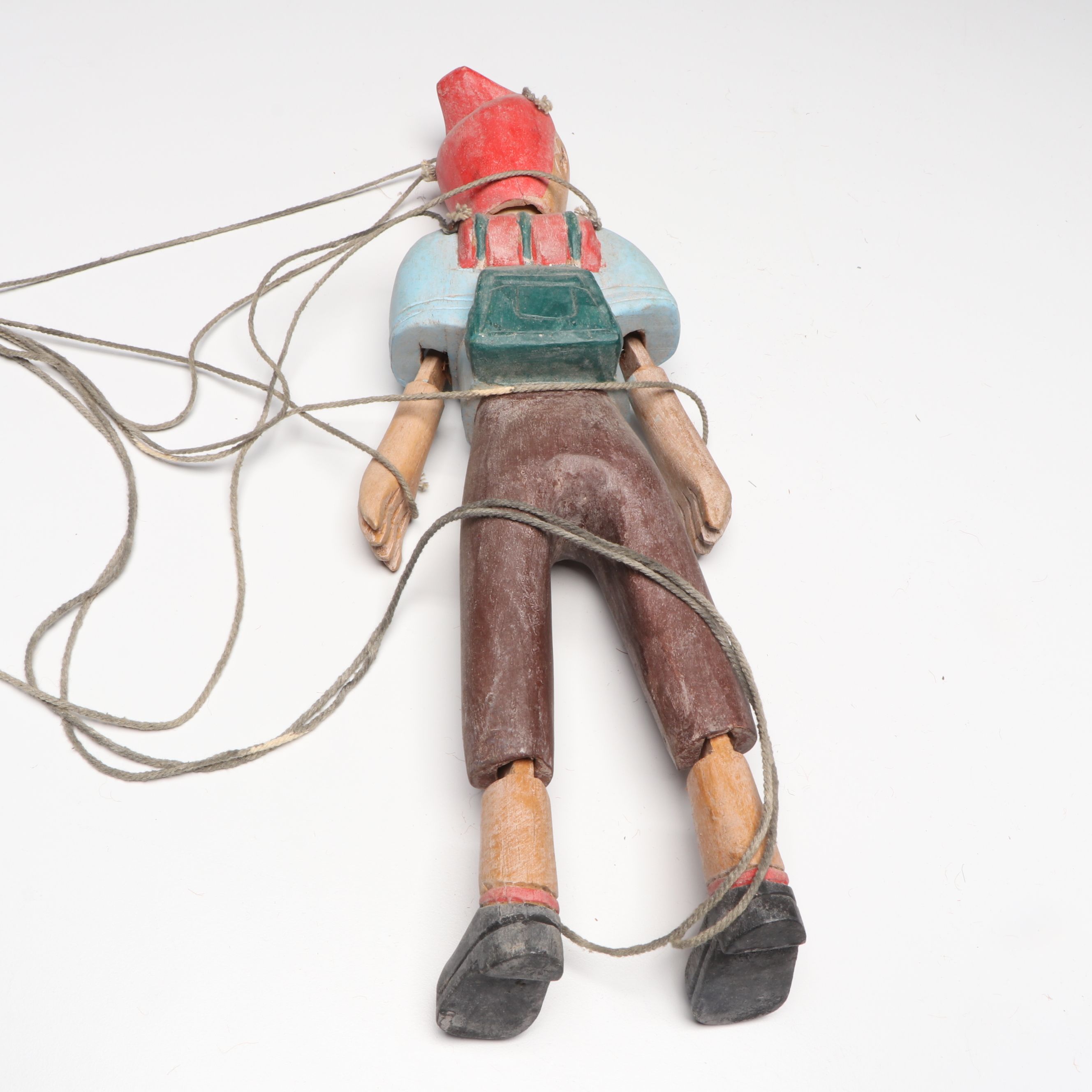 Handcrafted Folk Art Style Wooden Horse, Kangaroo and Other Marionettes