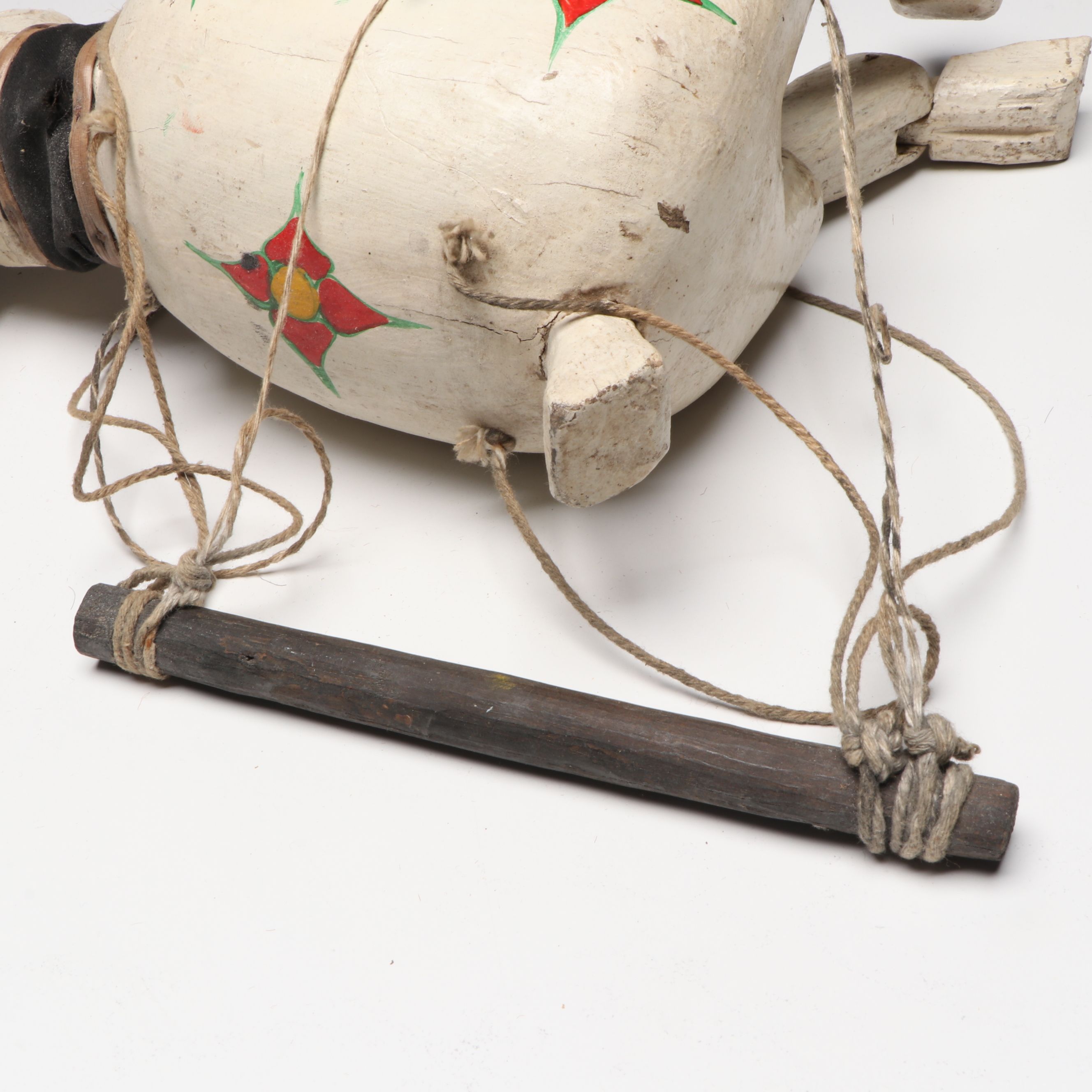 Handcrafted Folk Art Style Wooden Horse, Kangaroo and Other Marionettes