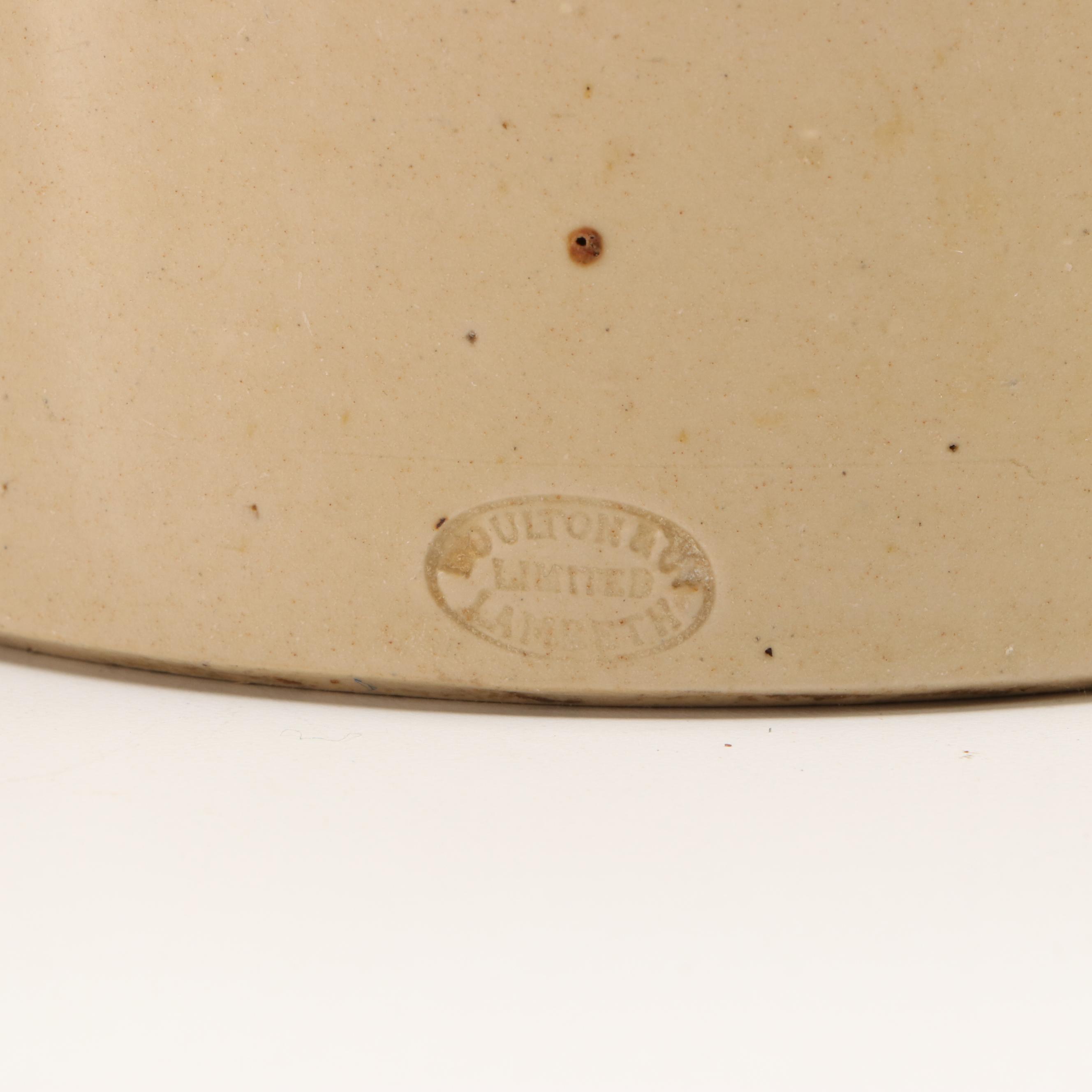 Timothy White Salt Glazed Stoneware Foot Warmer with Crocks and Bottle