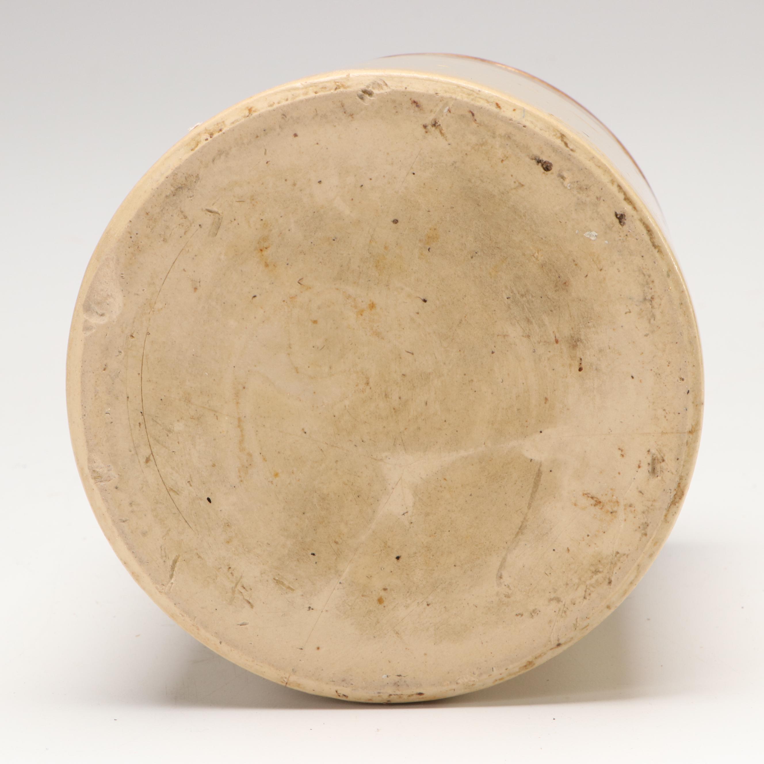 Timothy White Salt Glazed Stoneware Foot Warmer with Crocks and Bottle