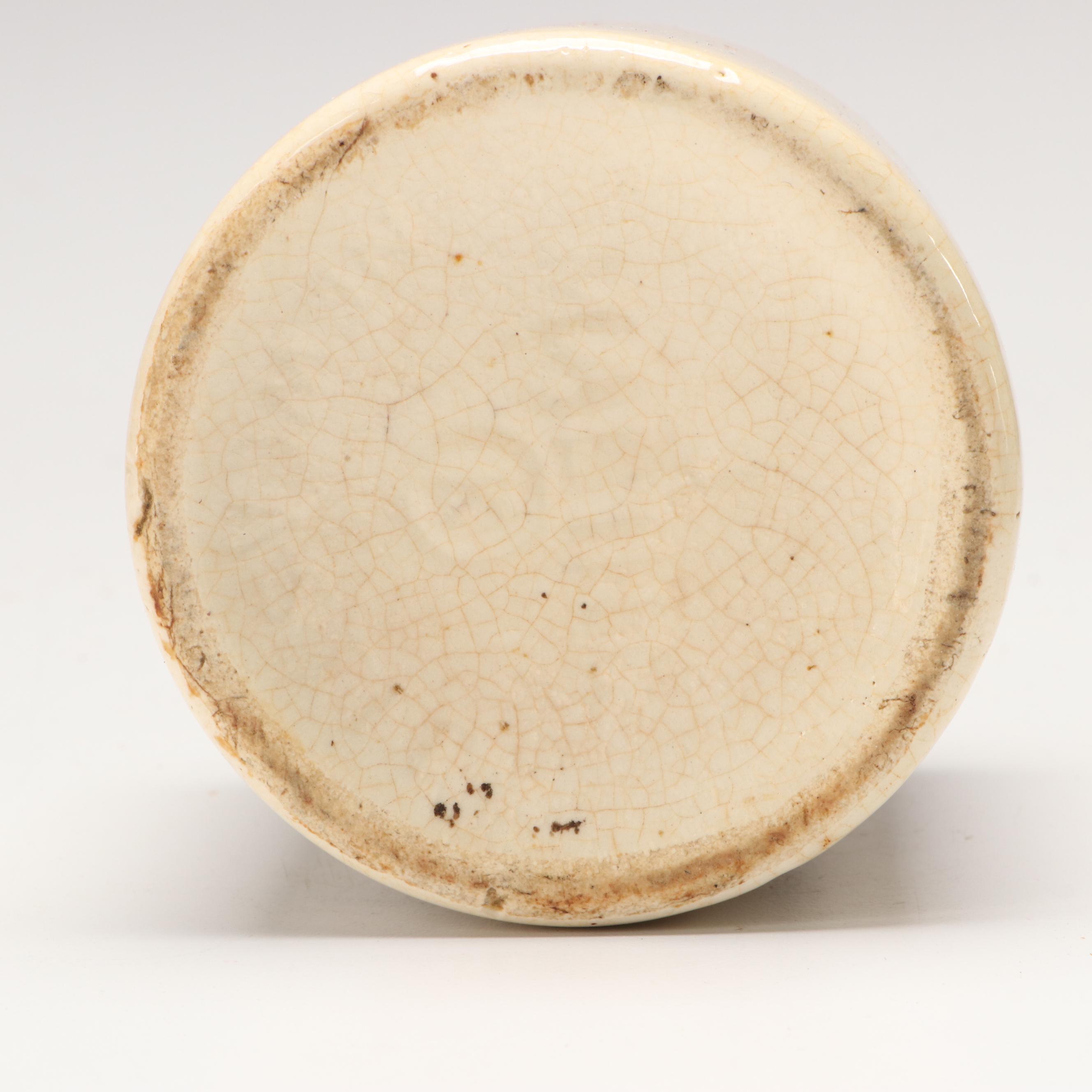 Timothy White Salt Glazed Stoneware Foot Warmer with Crocks and Bottle