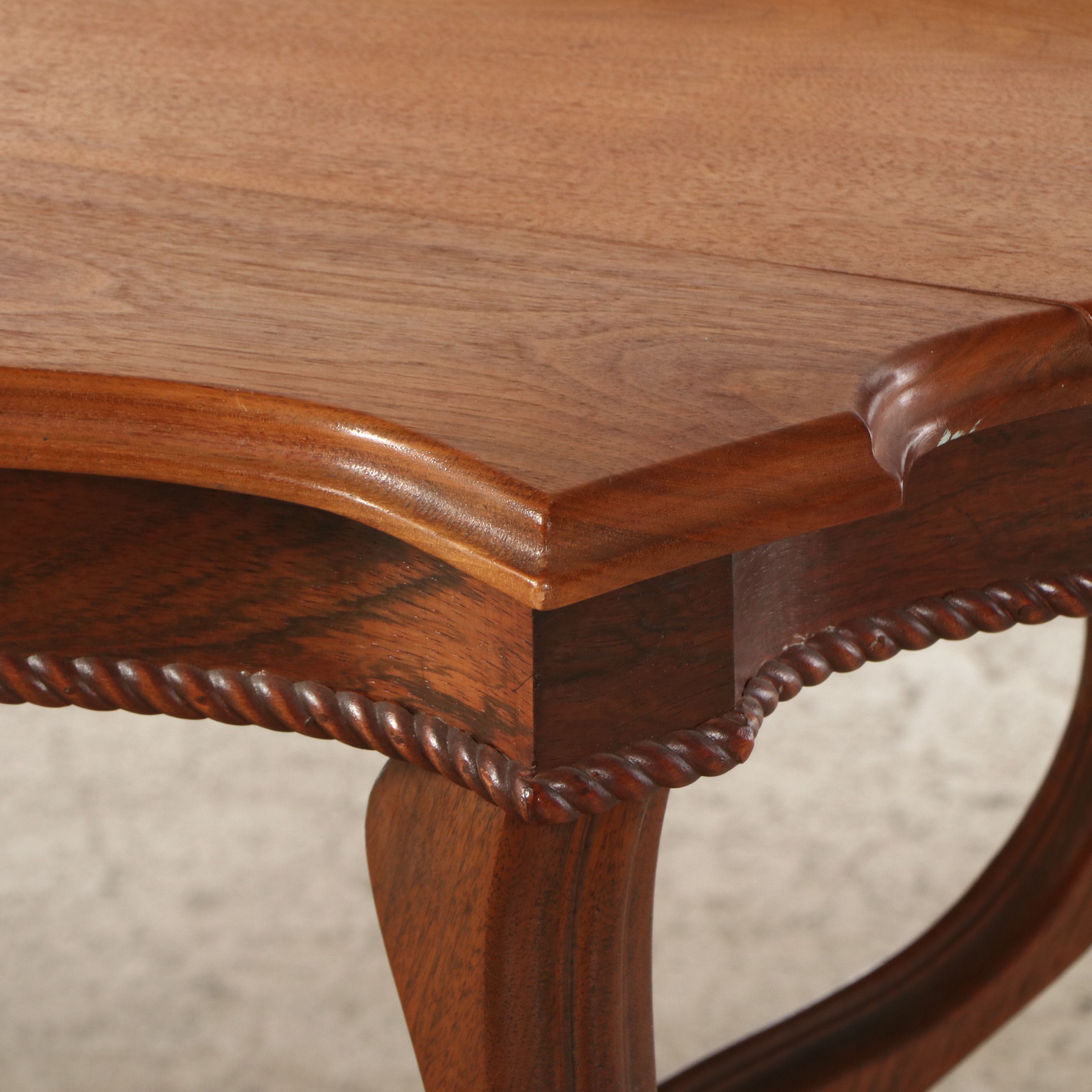 Late Victorian Style Carved Walnut Hall Table, Early 20th Century