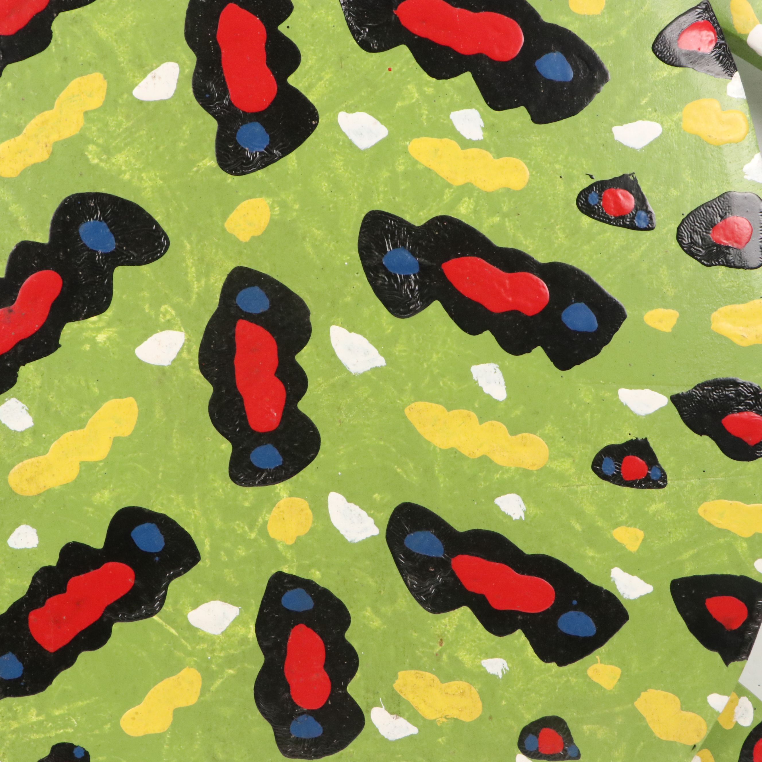 Bebo Folk Art Hand-Painted Wooden Turtle Wall Sculpture, 2002