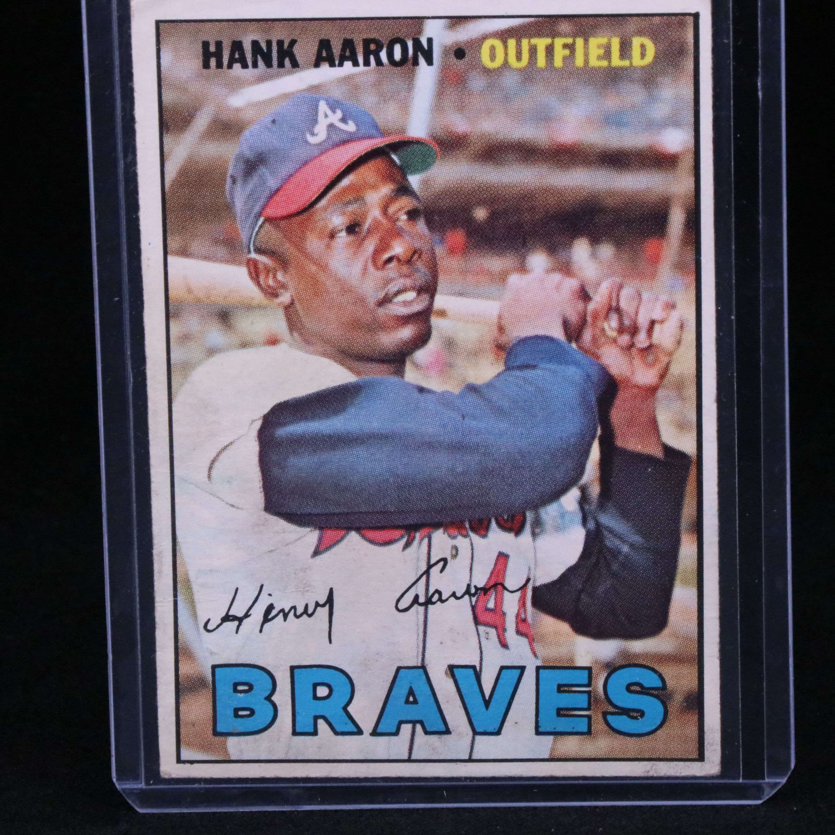 1967 Topps Hank Aaron Atlanta Braves Baseball Card
