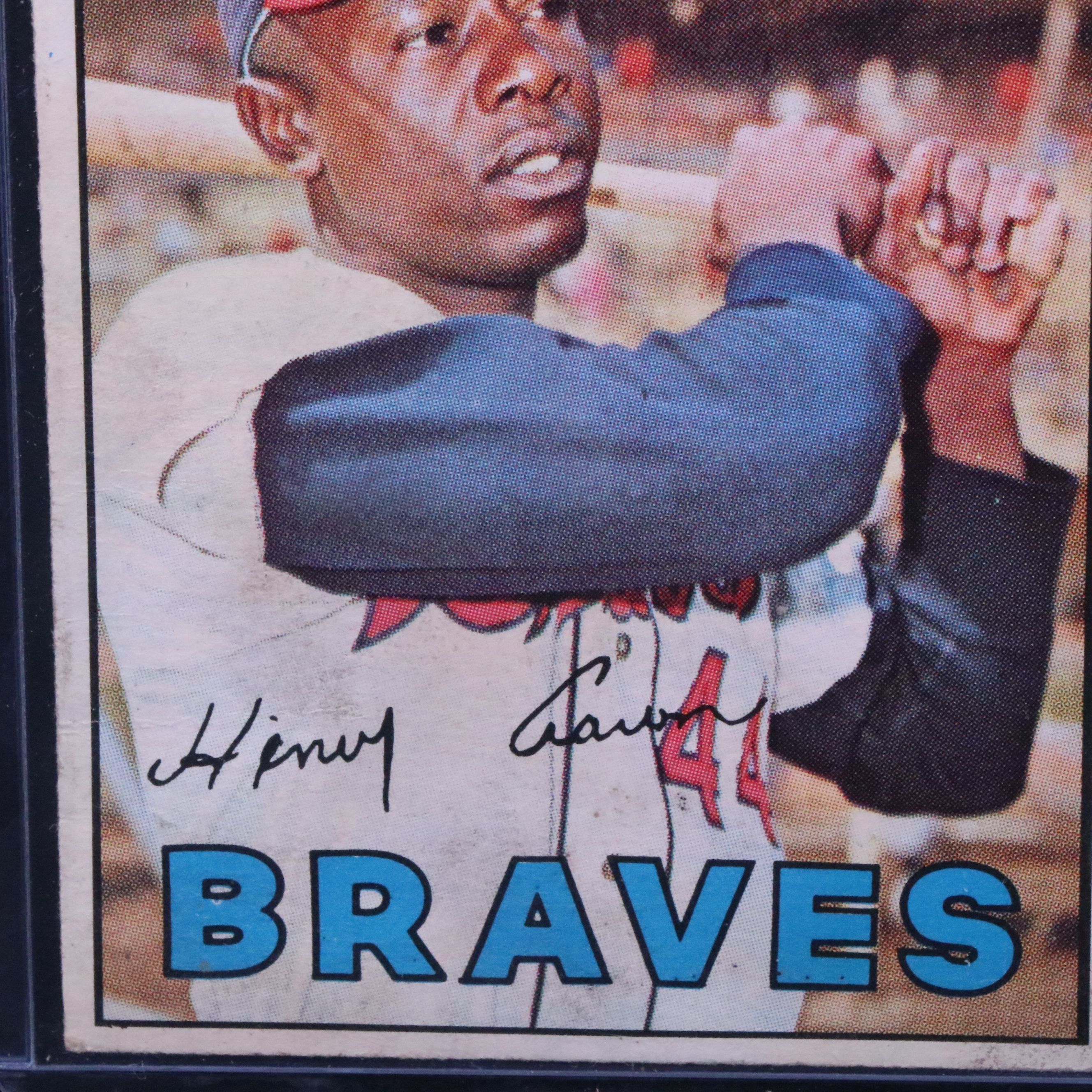 1967 Topps Hank Aaron Atlanta Braves Baseball Card