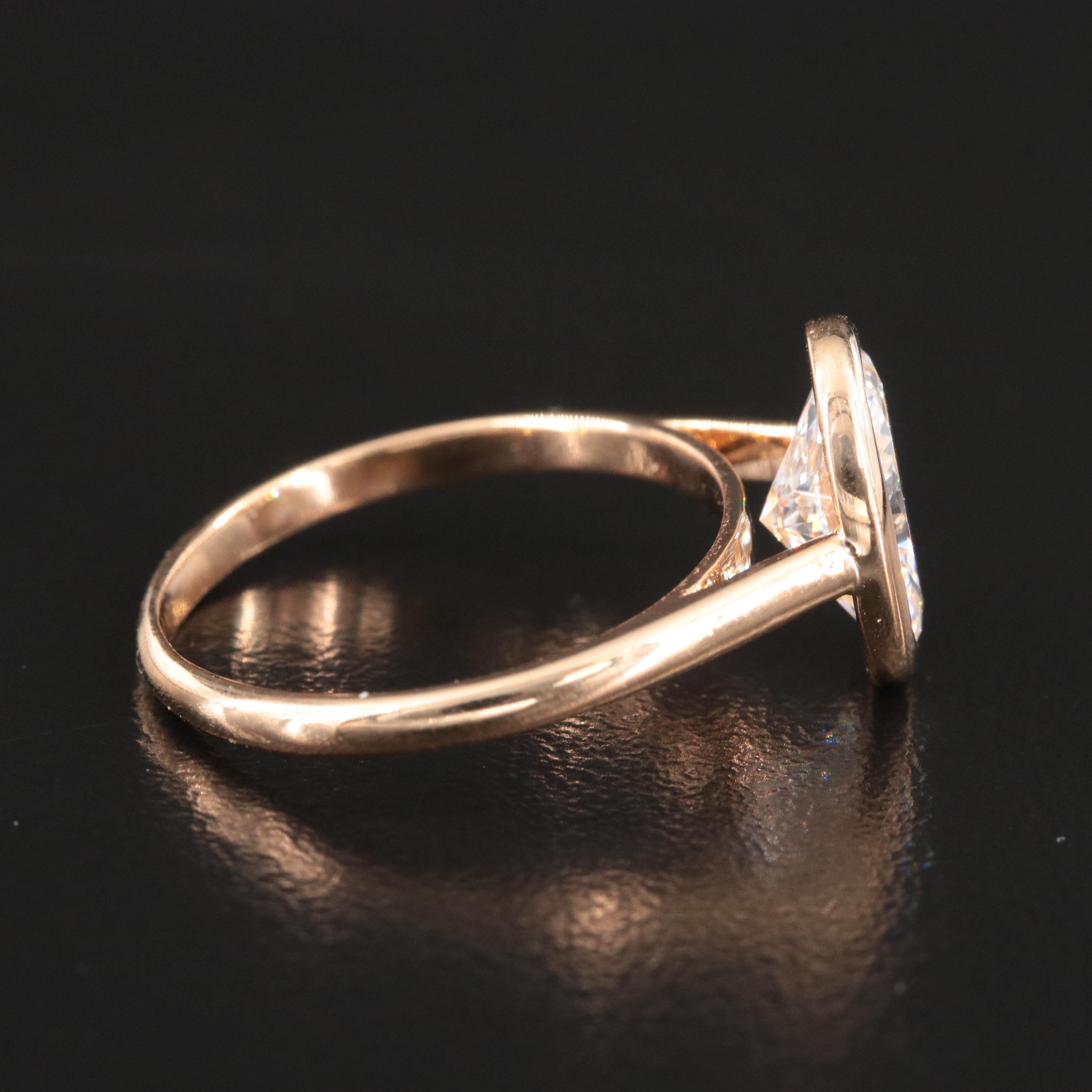 18K 1.97 CT Lab Grown Diamond Solitaire Ring with IGI Report