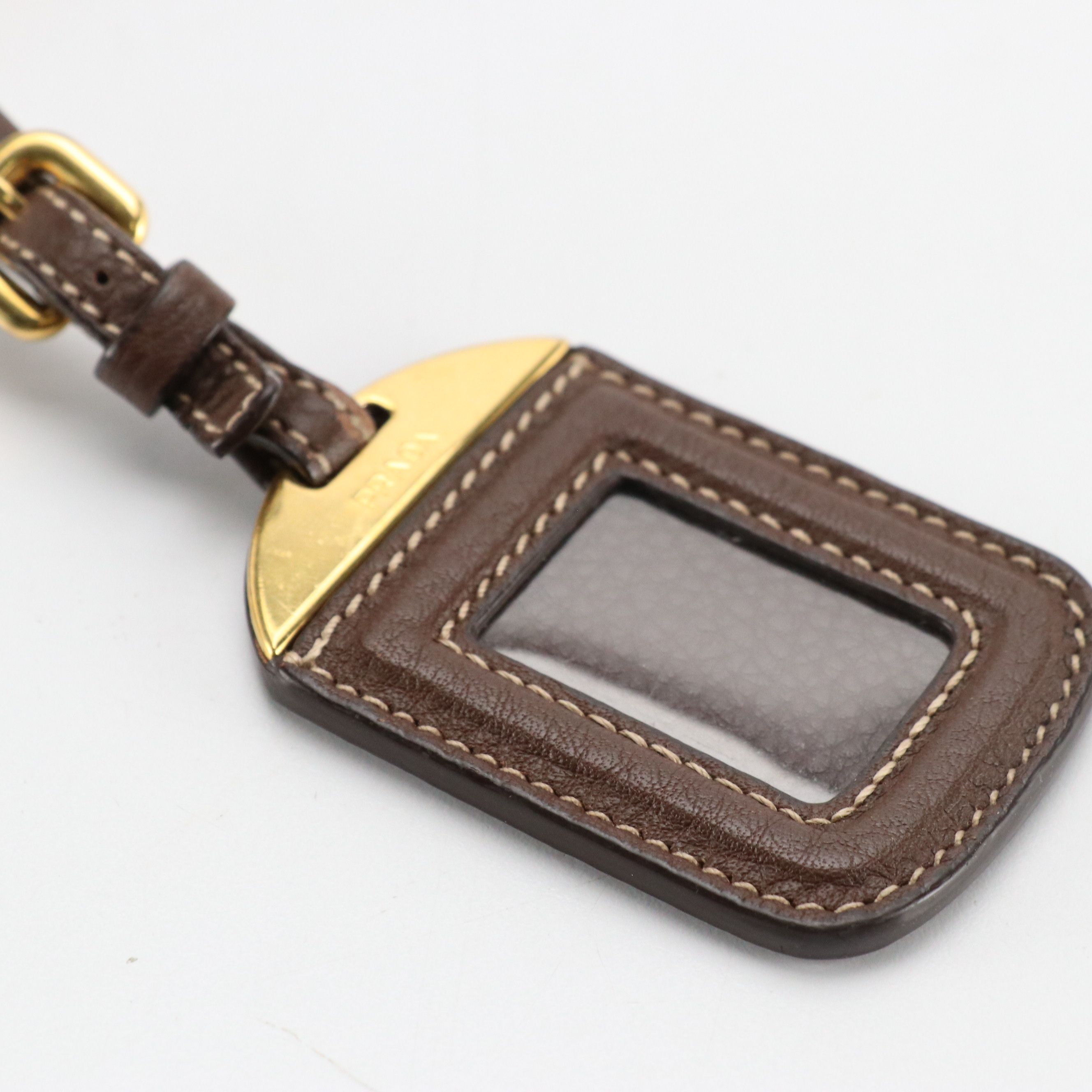 Prada Canapa Jacquard Canvas and Leather Crossbody Bag