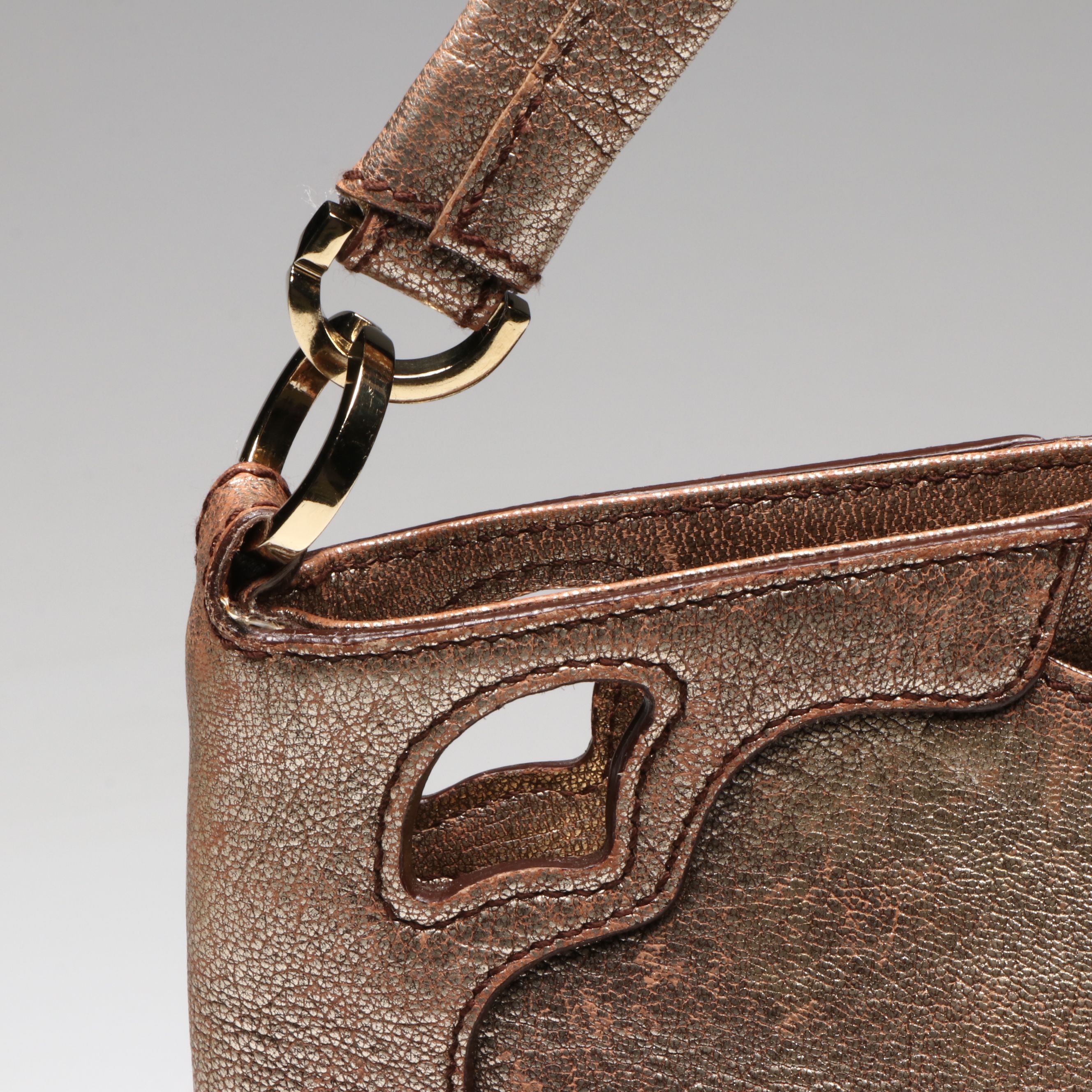 Cartier Marcello Shoulder Bag in Metallic Leather