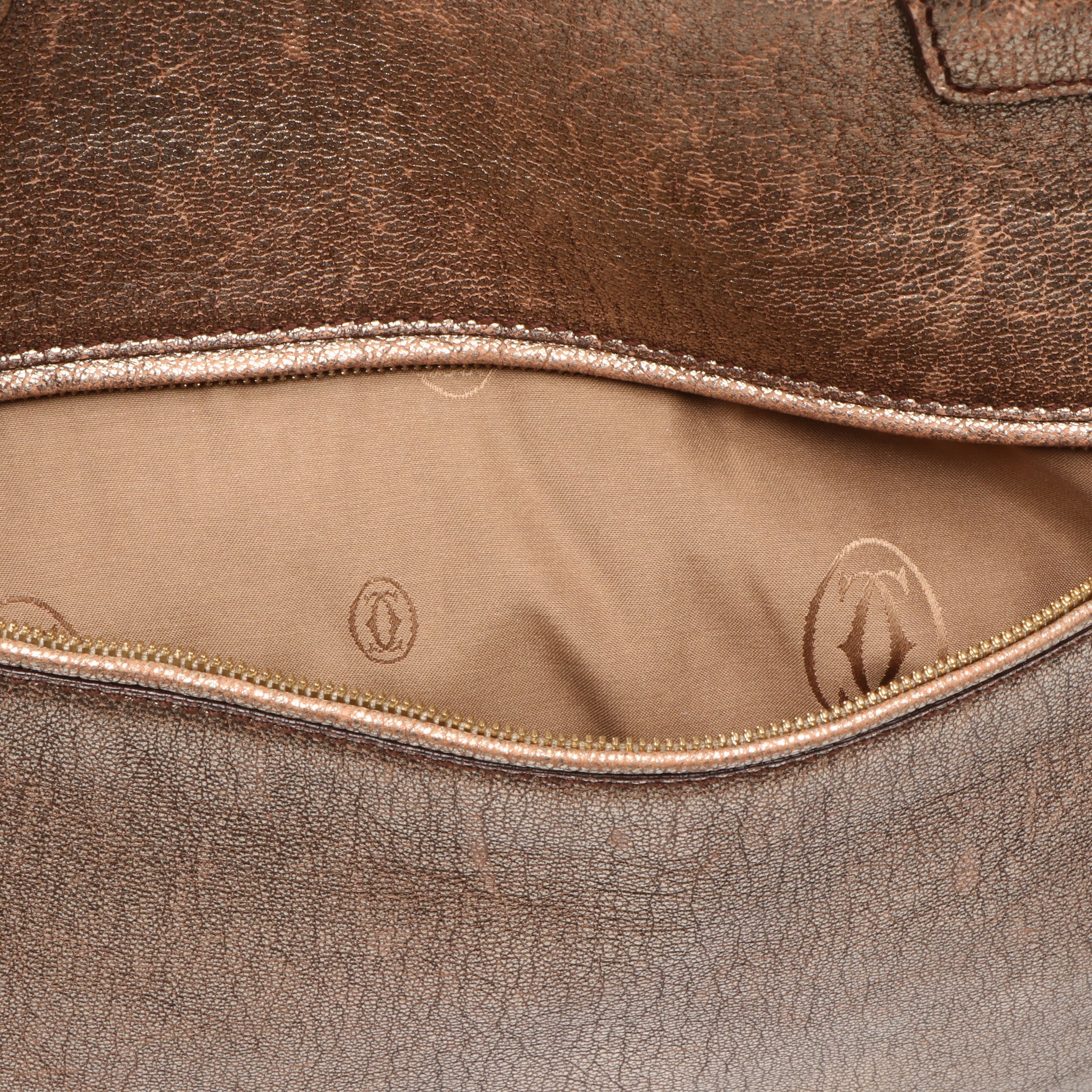 Cartier Marcello Shoulder Bag in Metallic Leather