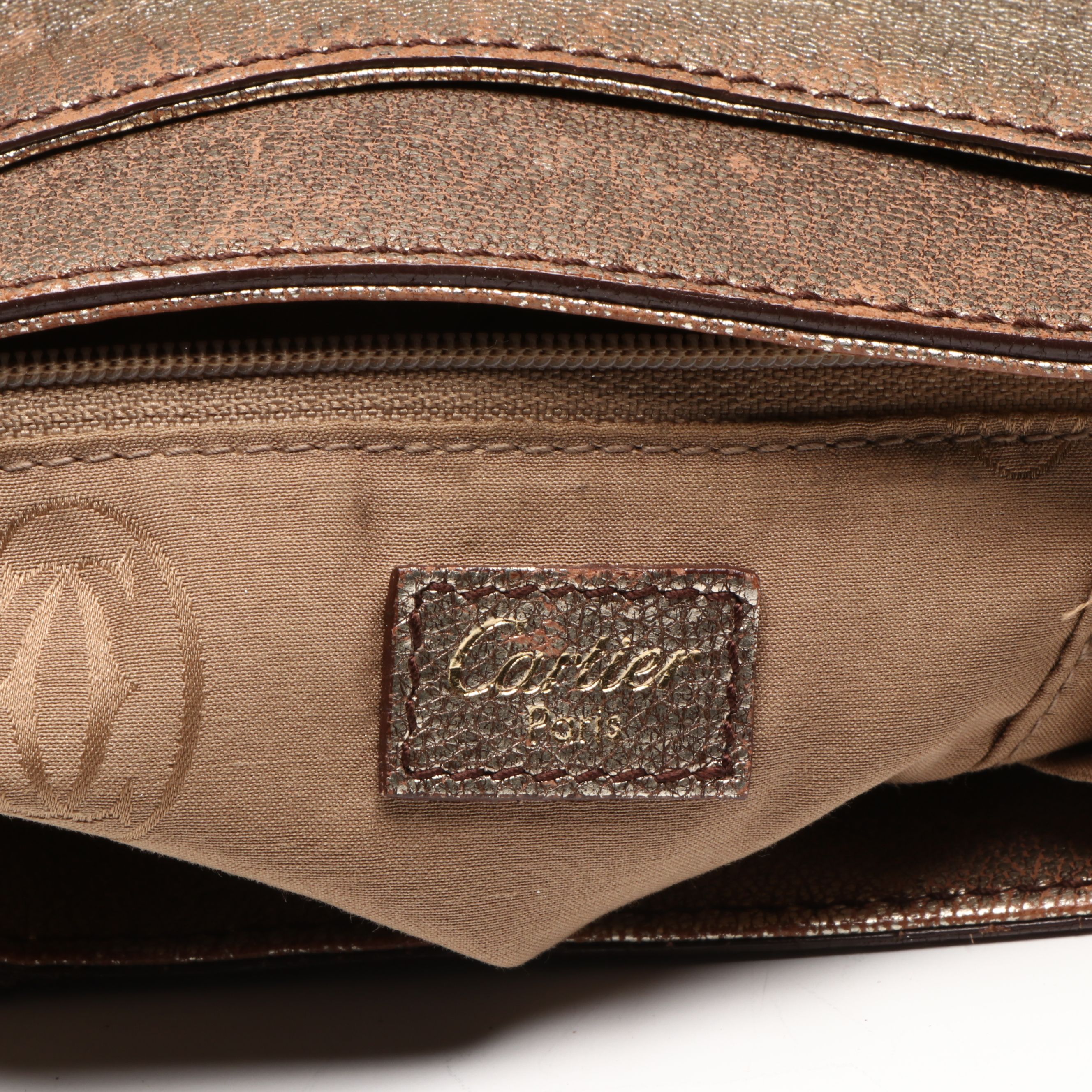 Cartier Marcello Shoulder Bag in Metallic Leather