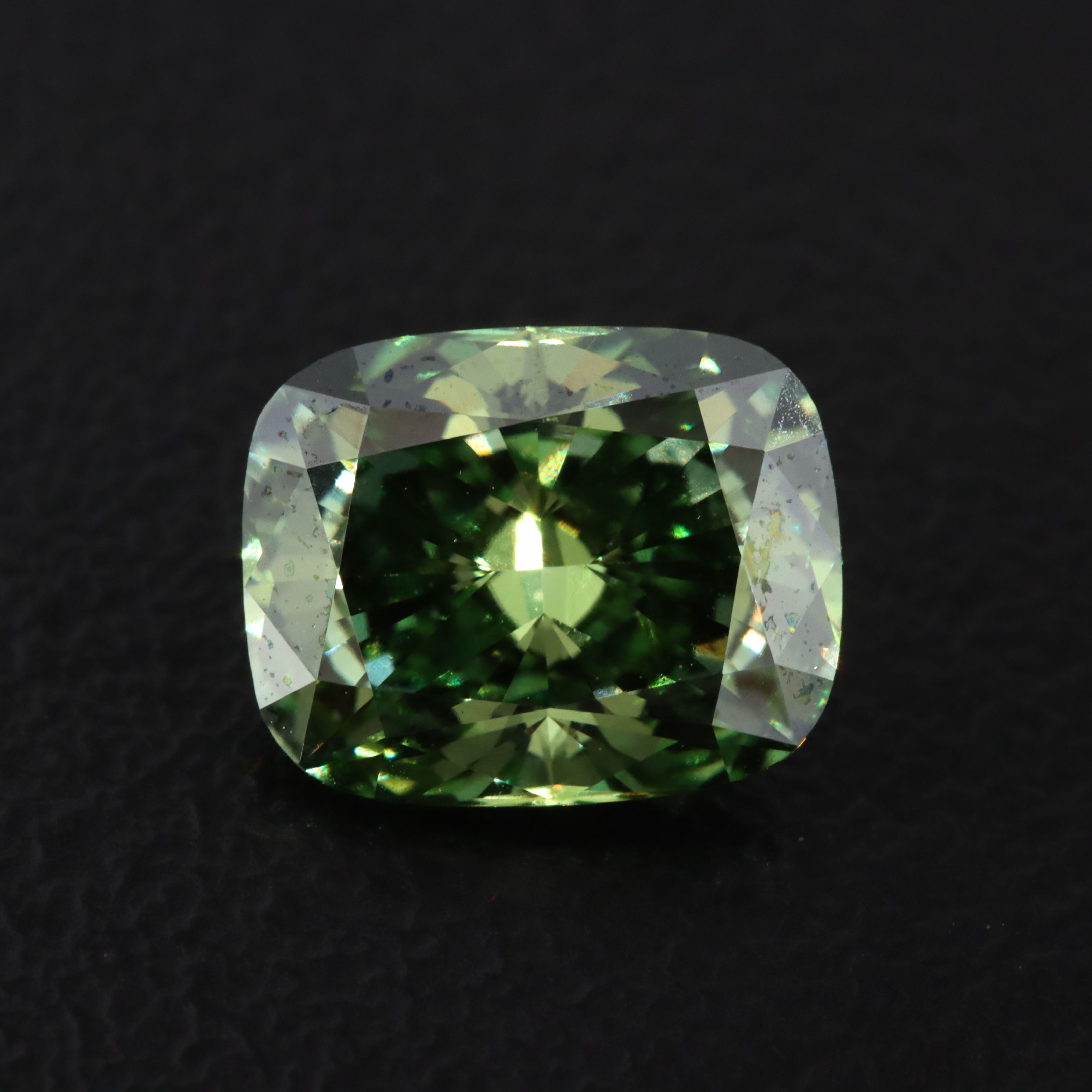 Loose 2.22 CT Lab Grown Fancy Green Diamond with IGI Report