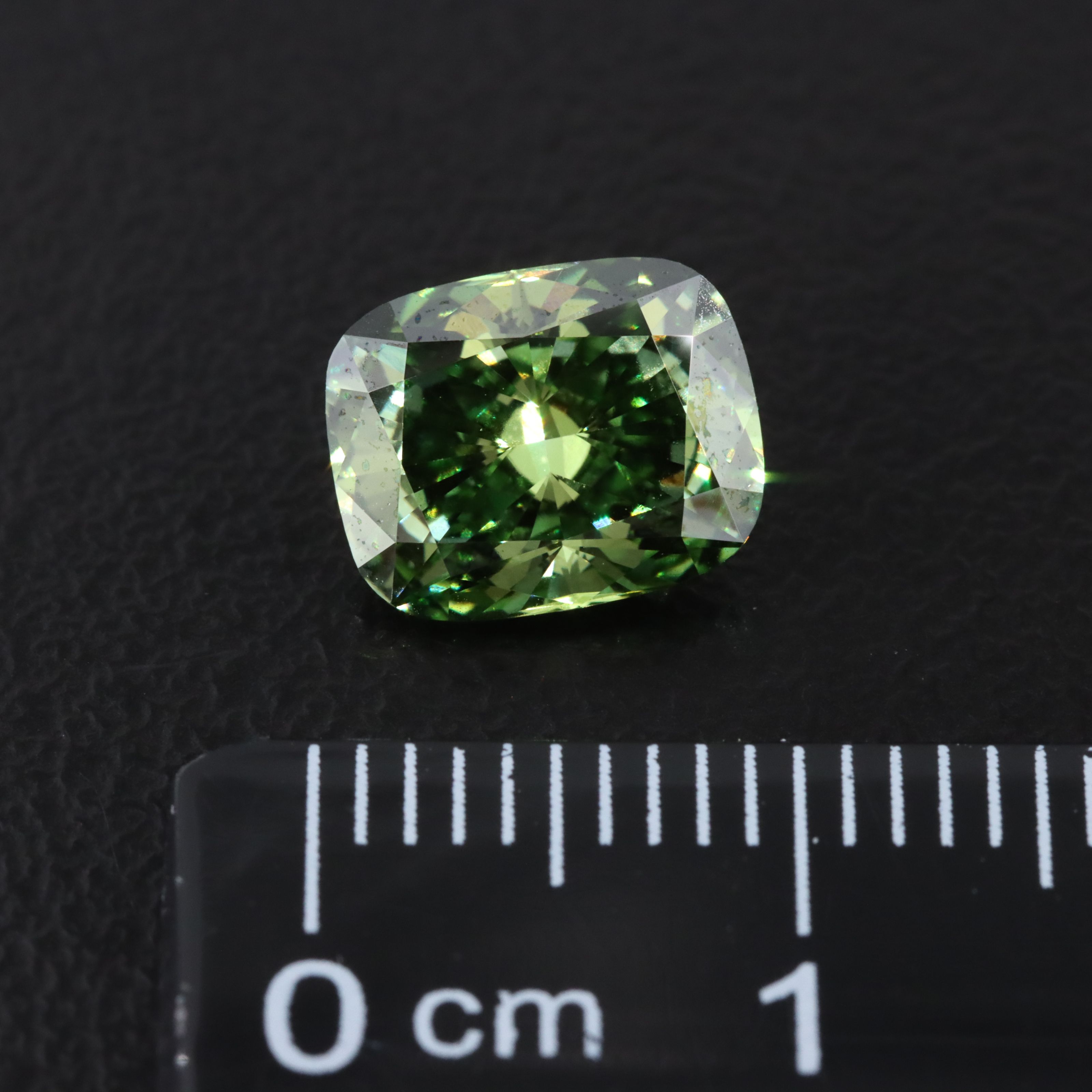 Loose 2.22 CT Lab Grown Fancy Green Diamond with IGI Report