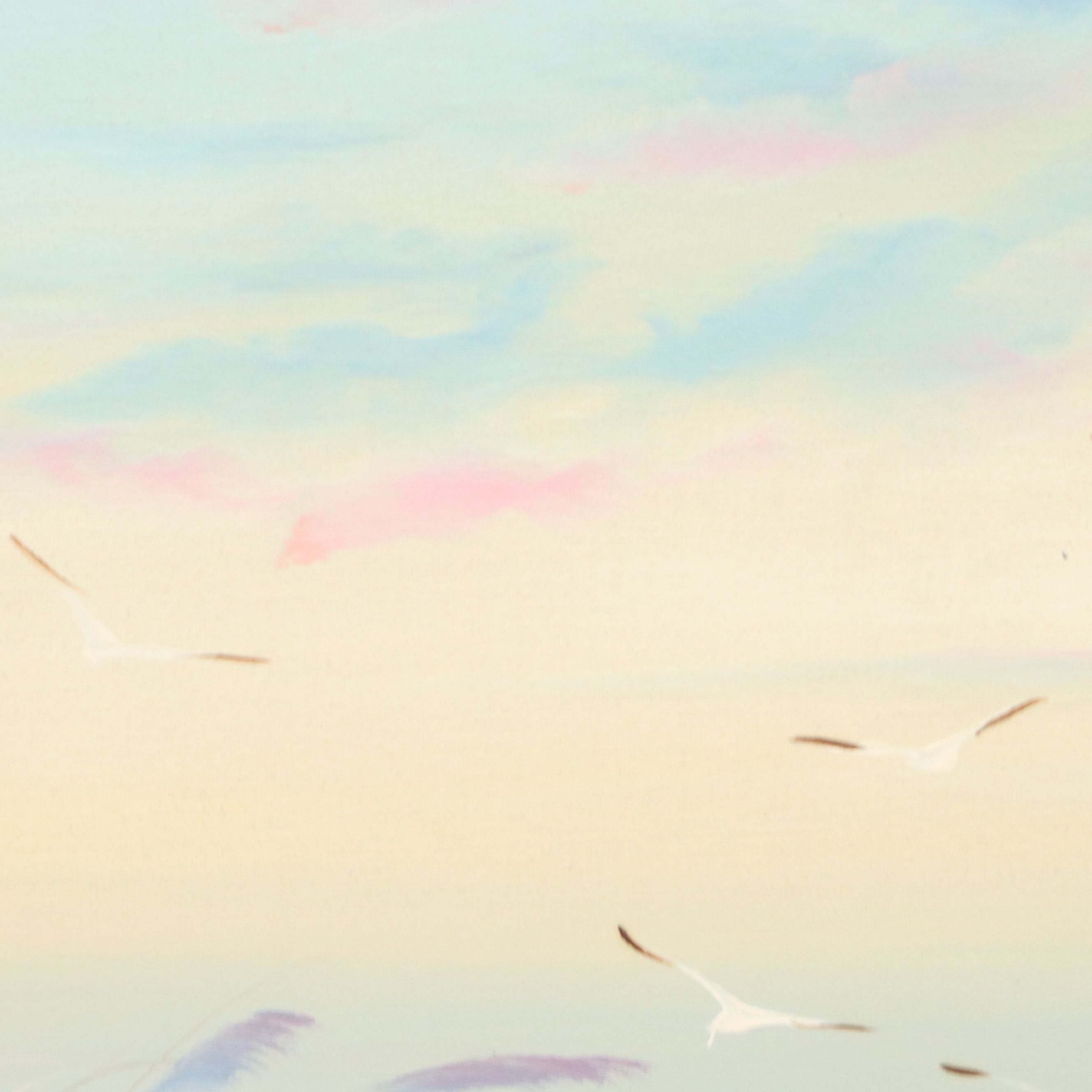 Catherine Parker Melton Seascape Oil Painting with Lighthouse, 20th Century