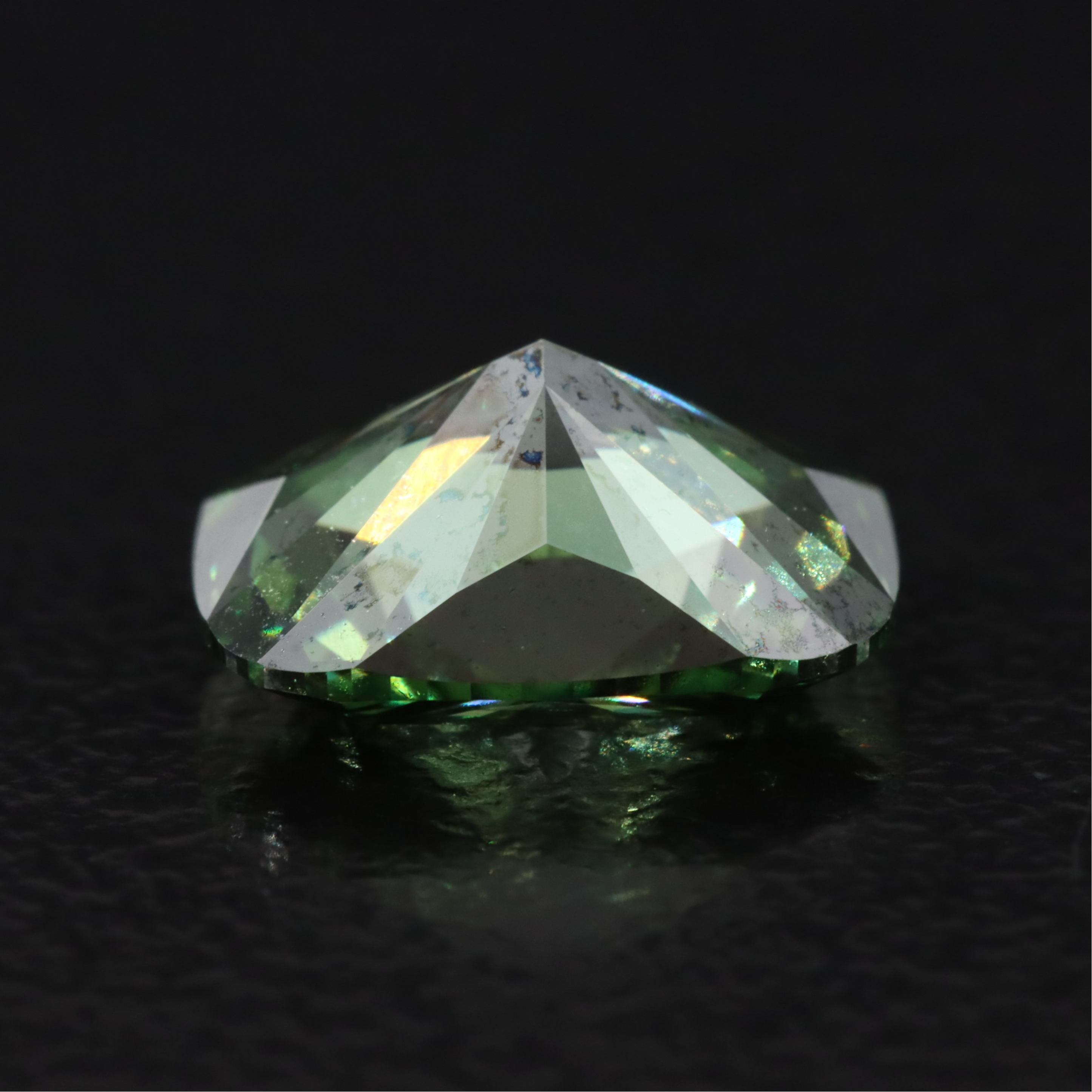 Loose 2.22 CT Lab Grown Fancy Green Diamond with IGI Report