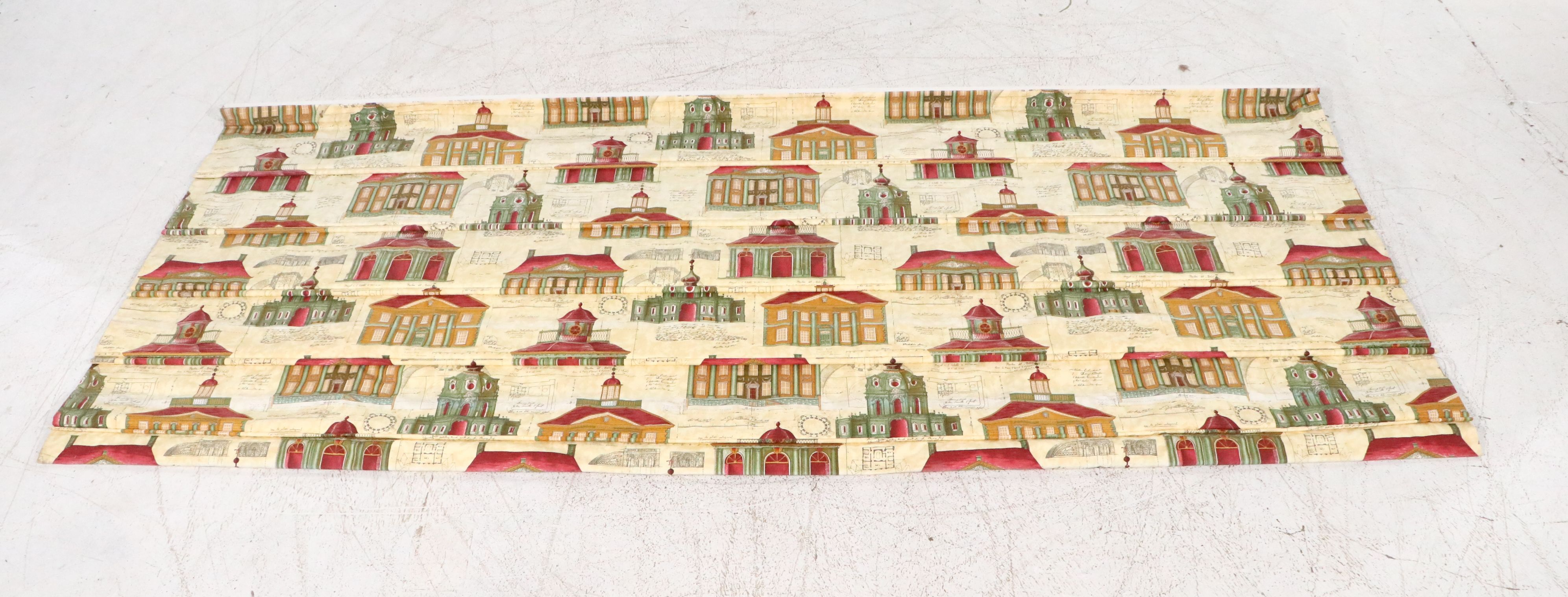 Gaston y Daniela "Edificios" Roman Blind, Brunschwig & Fils Red Toile Valance