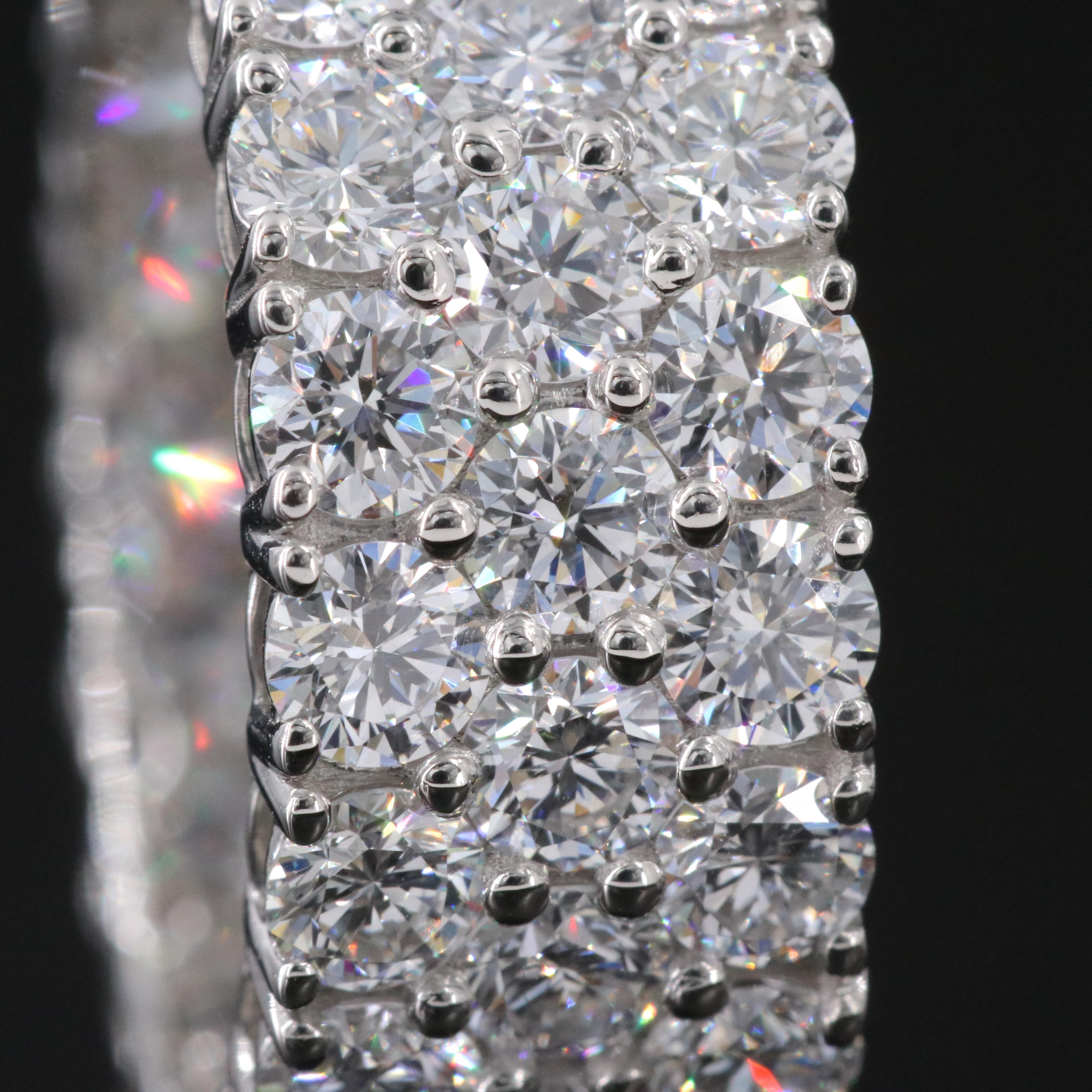 Platinum 7.18 CTW Lab Grown Diamond Eternity Band