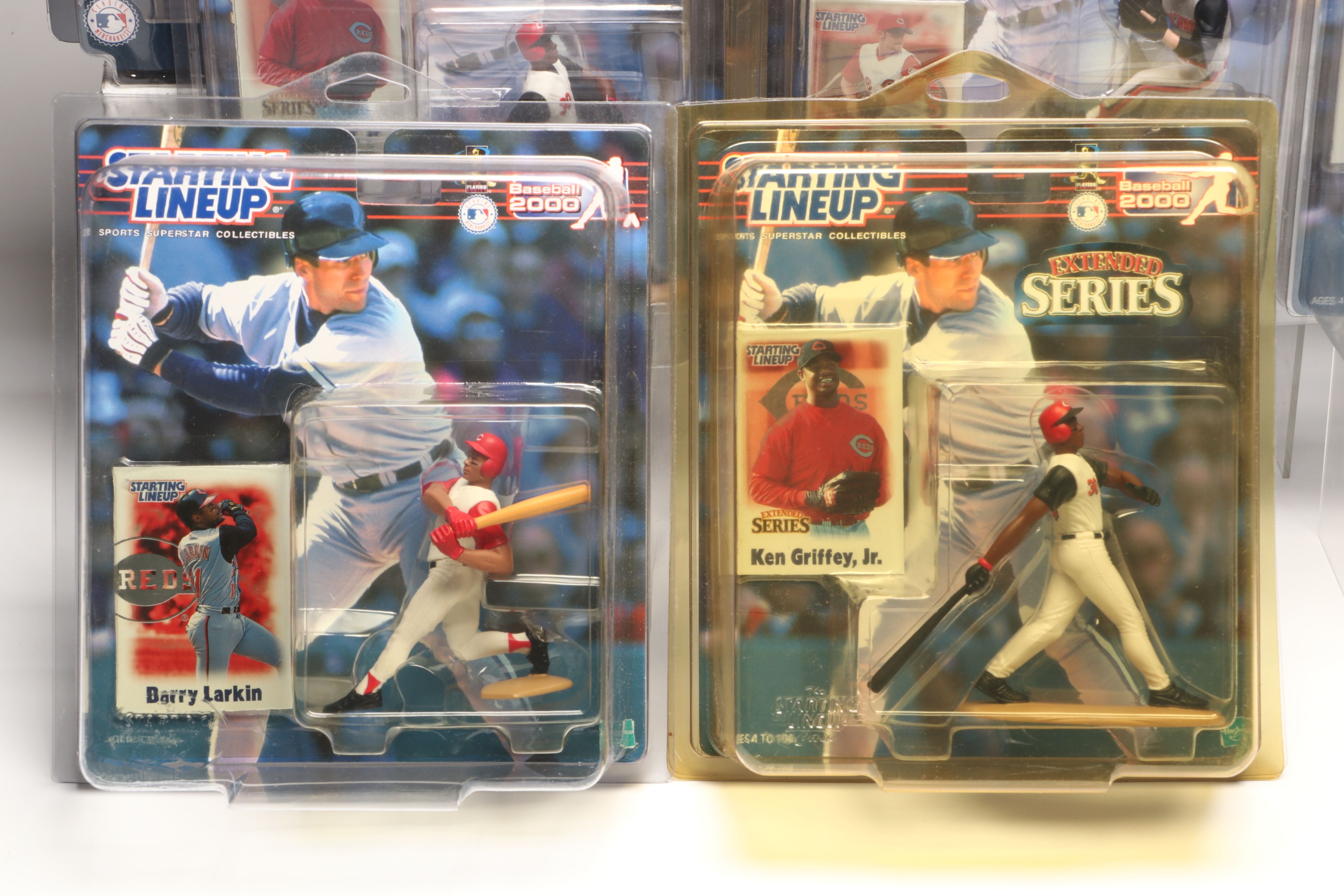 Starting Lineup Sean Casey, Ken Griffey Jr., and More Action Figures with Cards