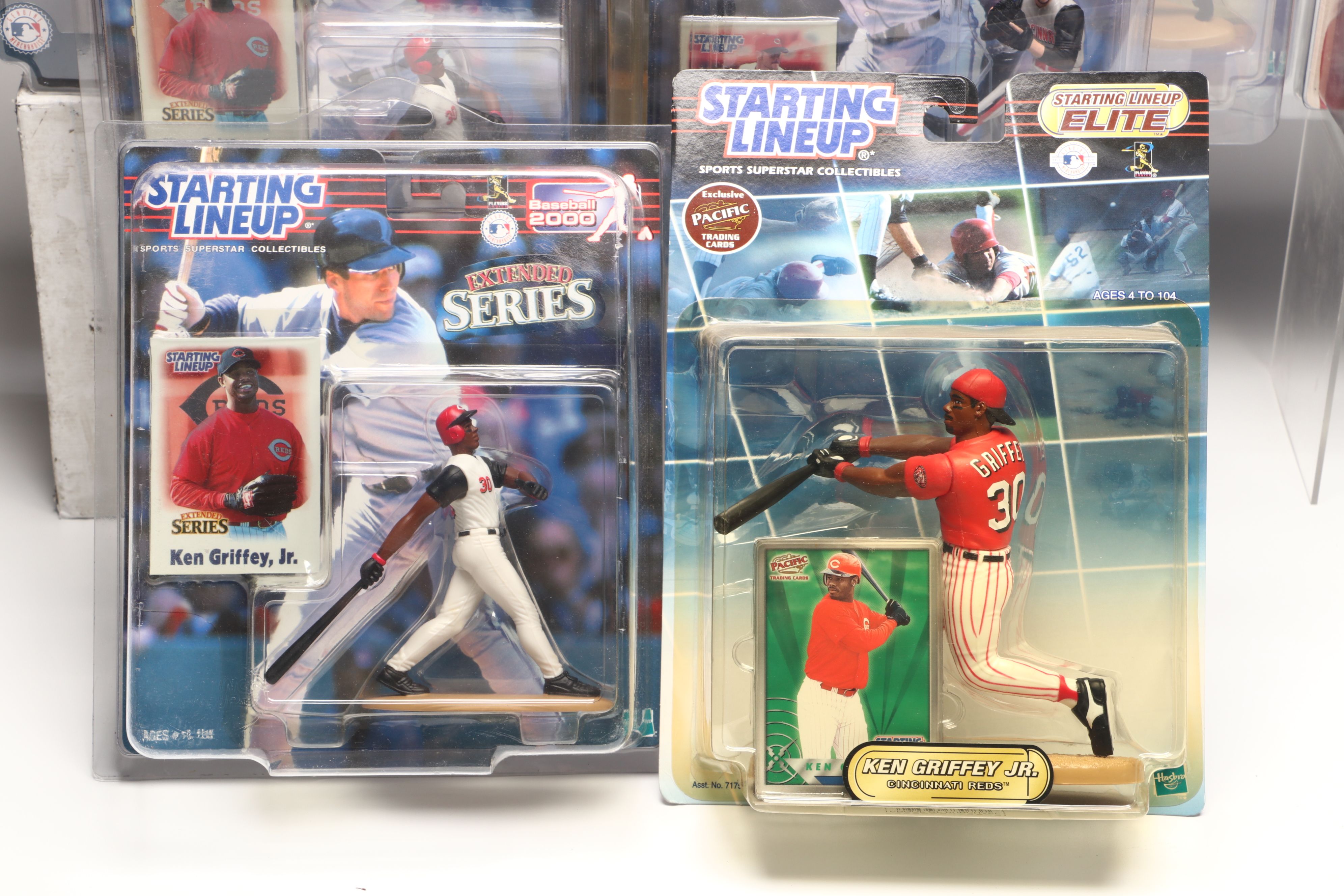 Starting Lineup Sean Casey, Ken Griffey Jr., and More Action Figures with Cards