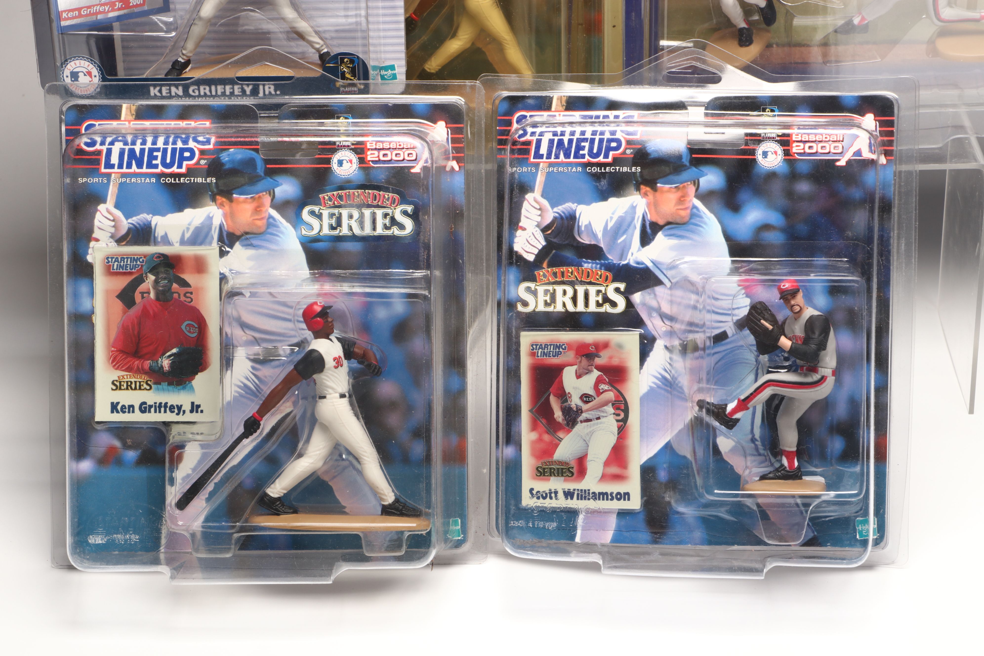 Starting Lineup Sean Casey, Ken Griffey Jr., and More Action Figures with Cards