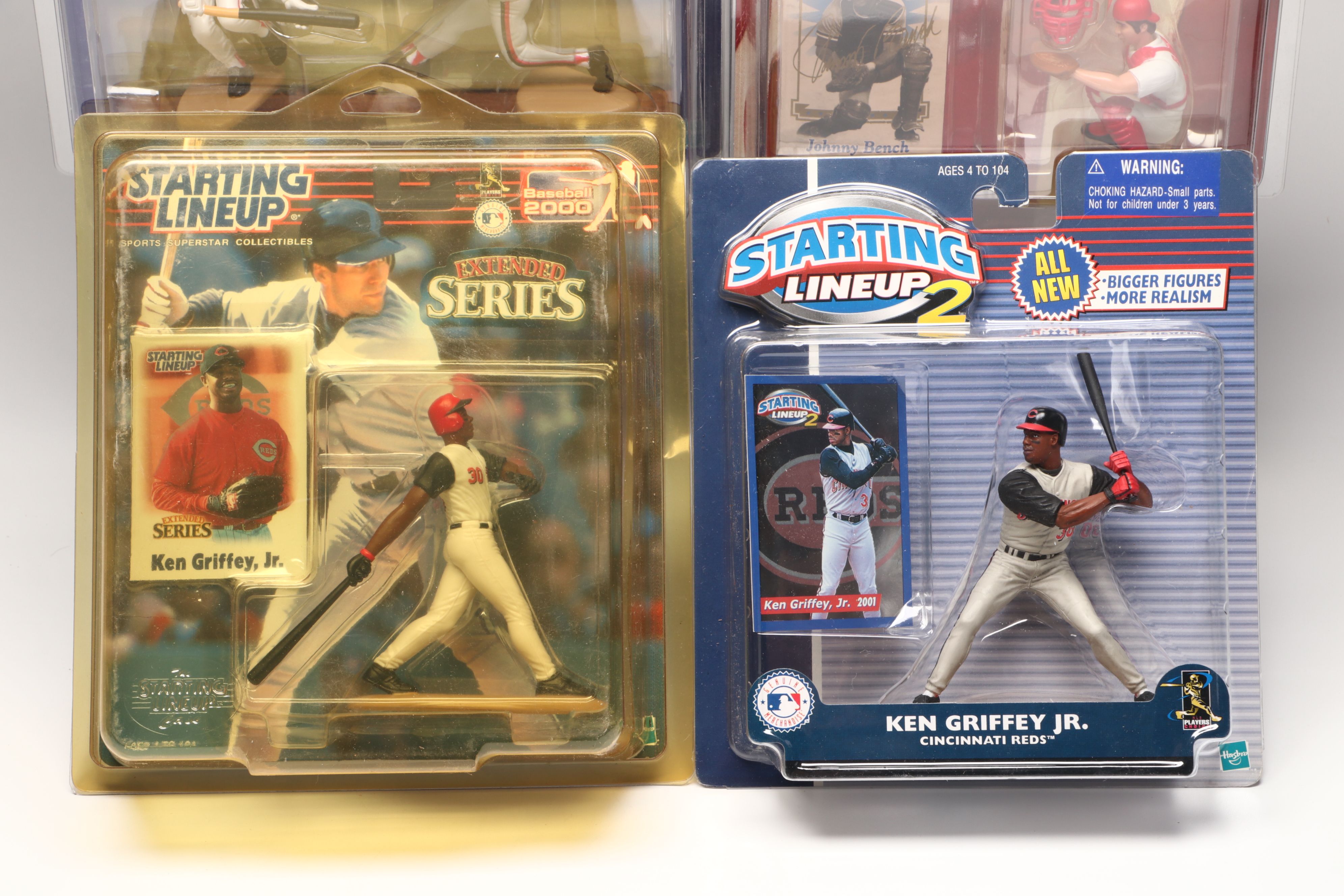 Starting Lineup Sean Casey, Ken Griffey Jr., and More Action Figures with Cards