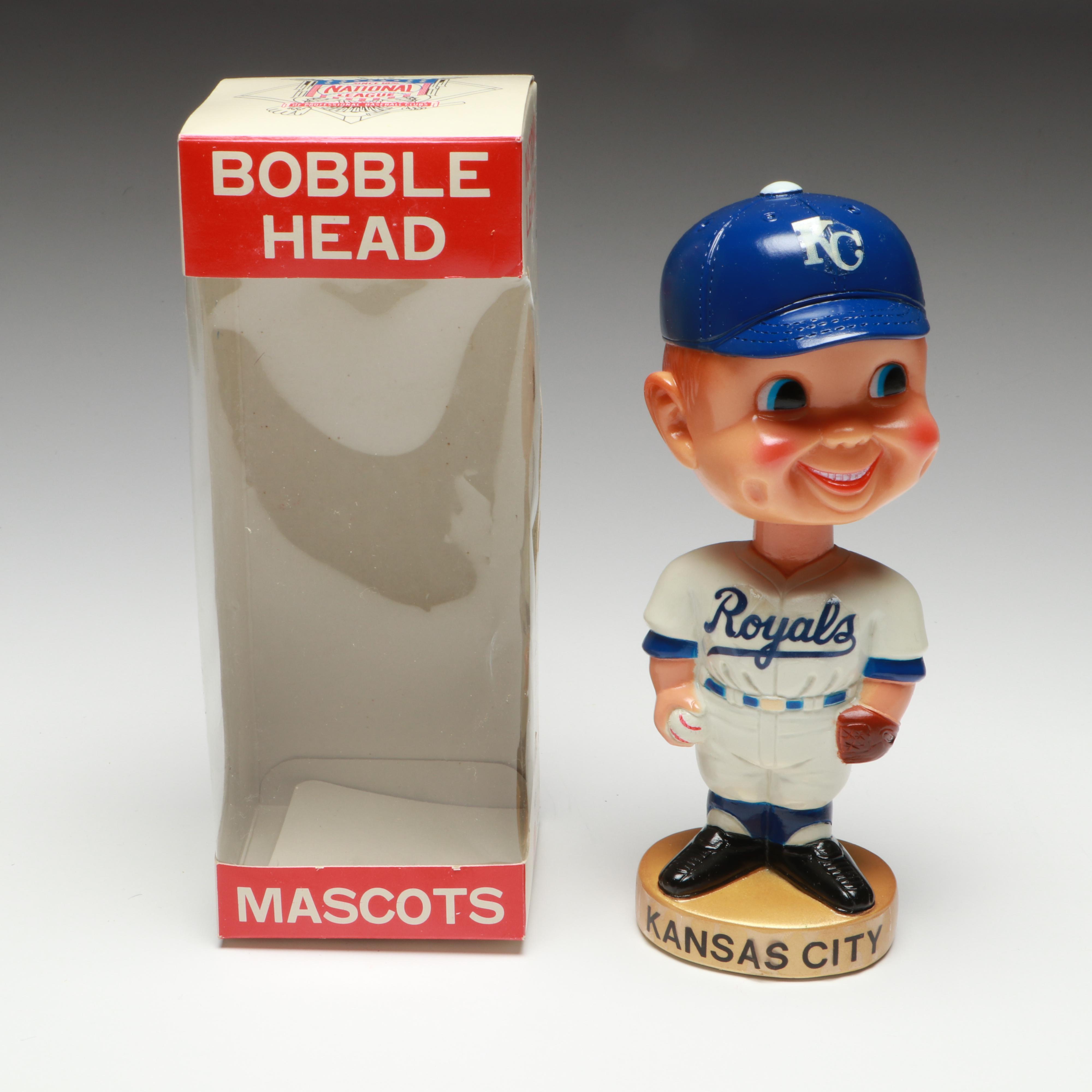 American League Kansas City Royals Bobblehead Mascot, Vintage