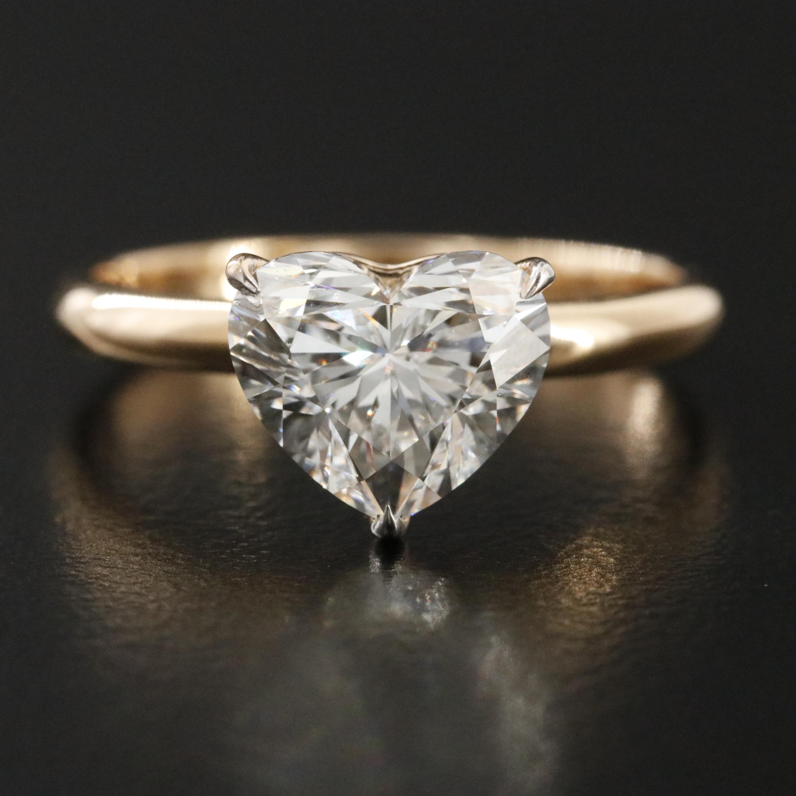 18K 2.04 CT Lab Grown Diamond Solitaire Ring with IGI Report