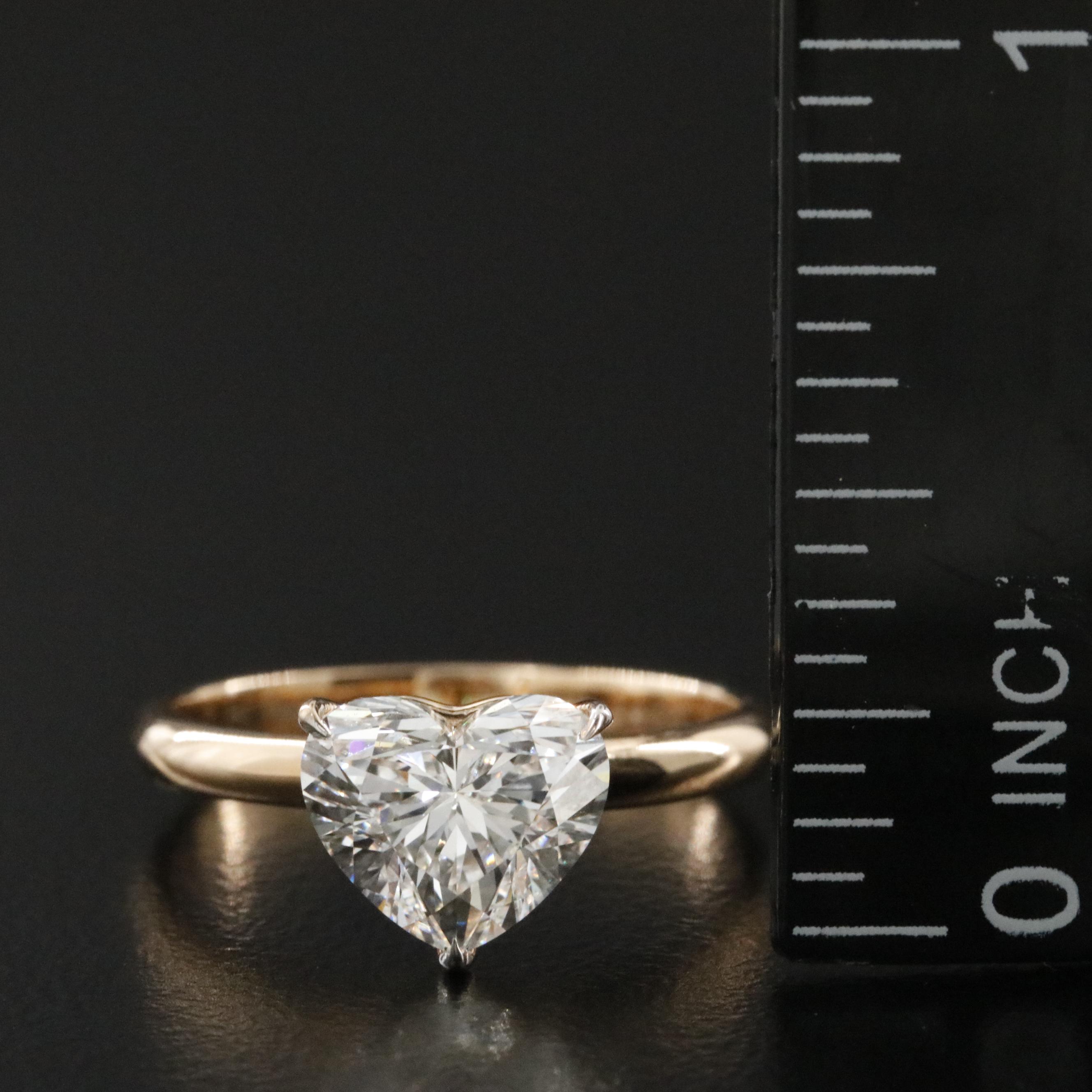 18K 2.04 CT Lab Grown Diamond Solitaire Ring with IGI Report