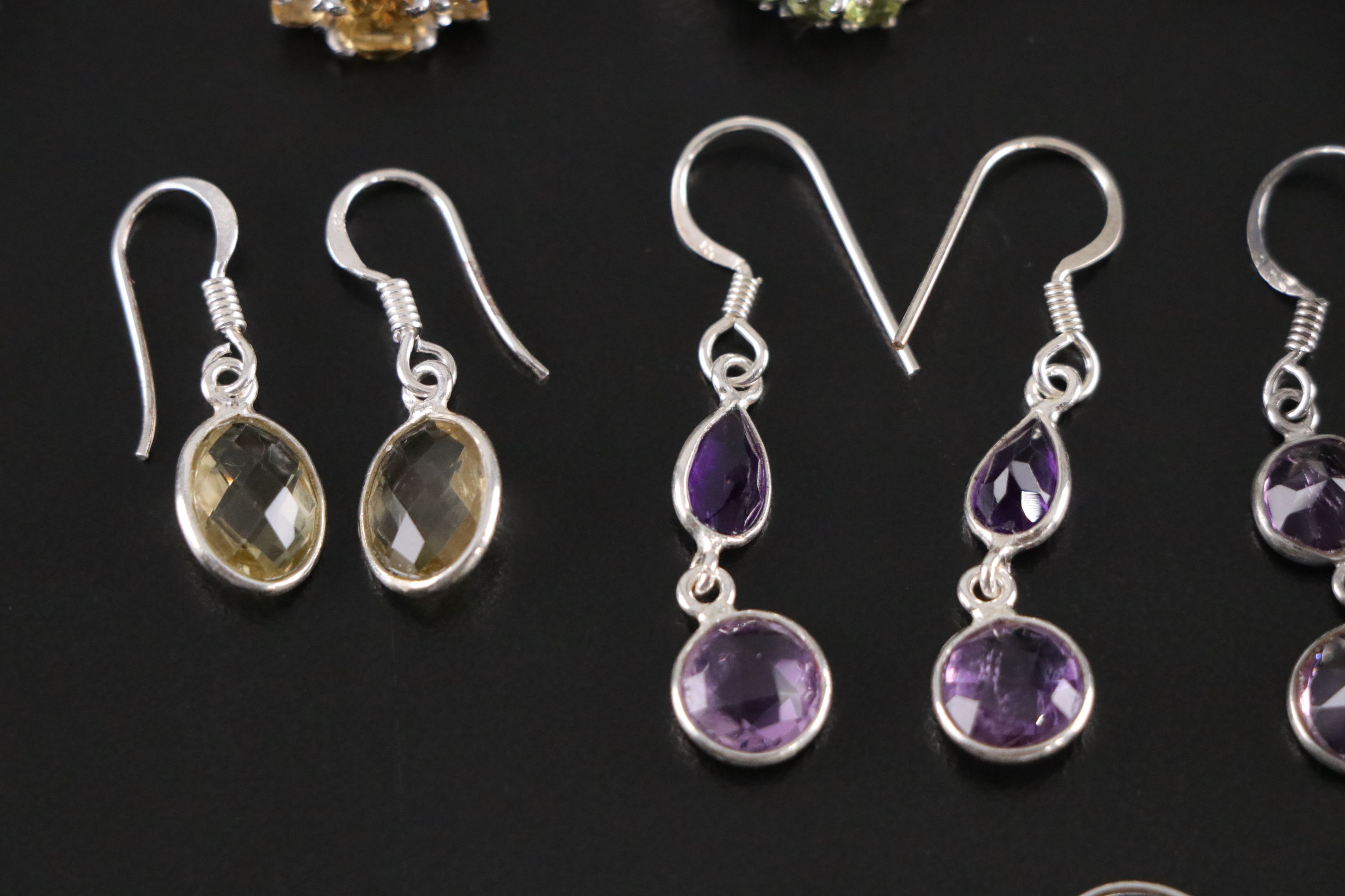 14 Assorted Sterling Silver Necklaces, Earrings and Pendants