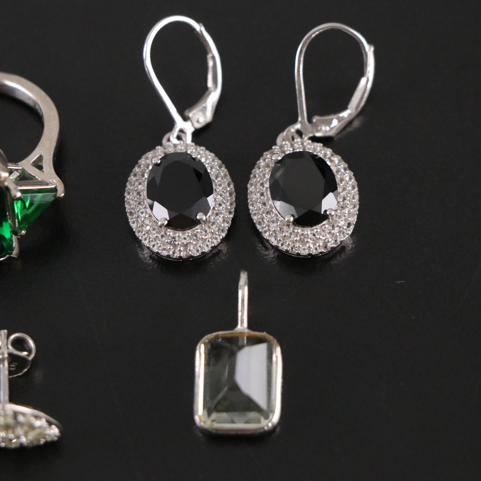 14 Assorted Sterling Silver Necklaces, Earrings and Pendants